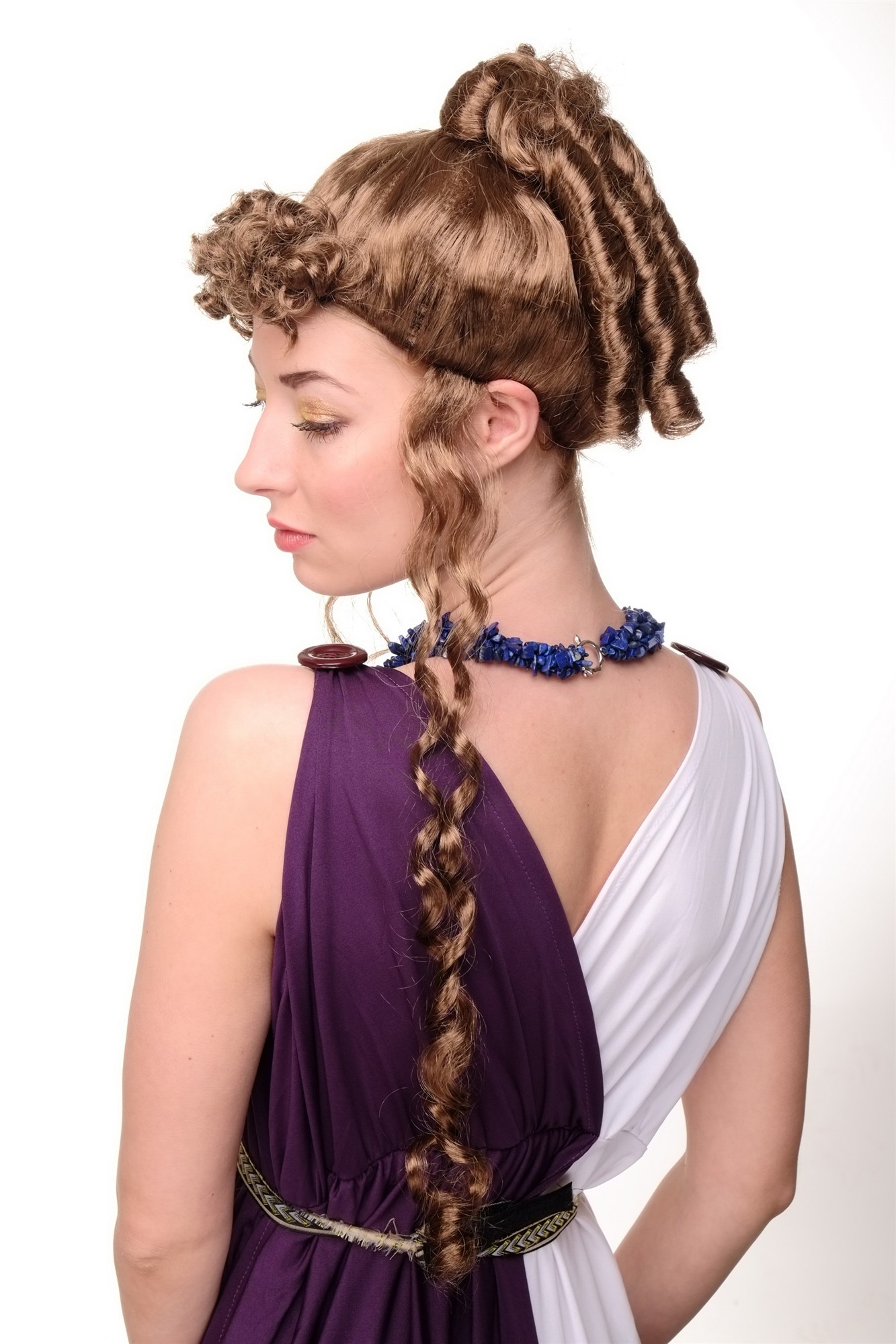 Party/Fancy Dress historic Cosplay Lady WIG brown baroque renaissance Countess French Aristocracy, view 2, WIG ME UP: Your Perücken Online Shop Party Wig, Ladies, Blonde, curled, shoulder-length