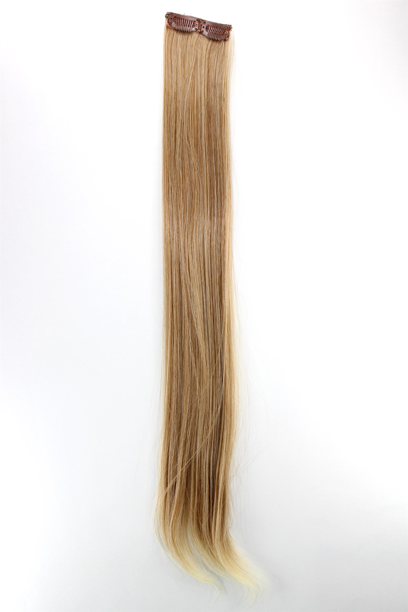 glatte Extensions Kupfer-Hell-Blond-Mix 63 cm lang