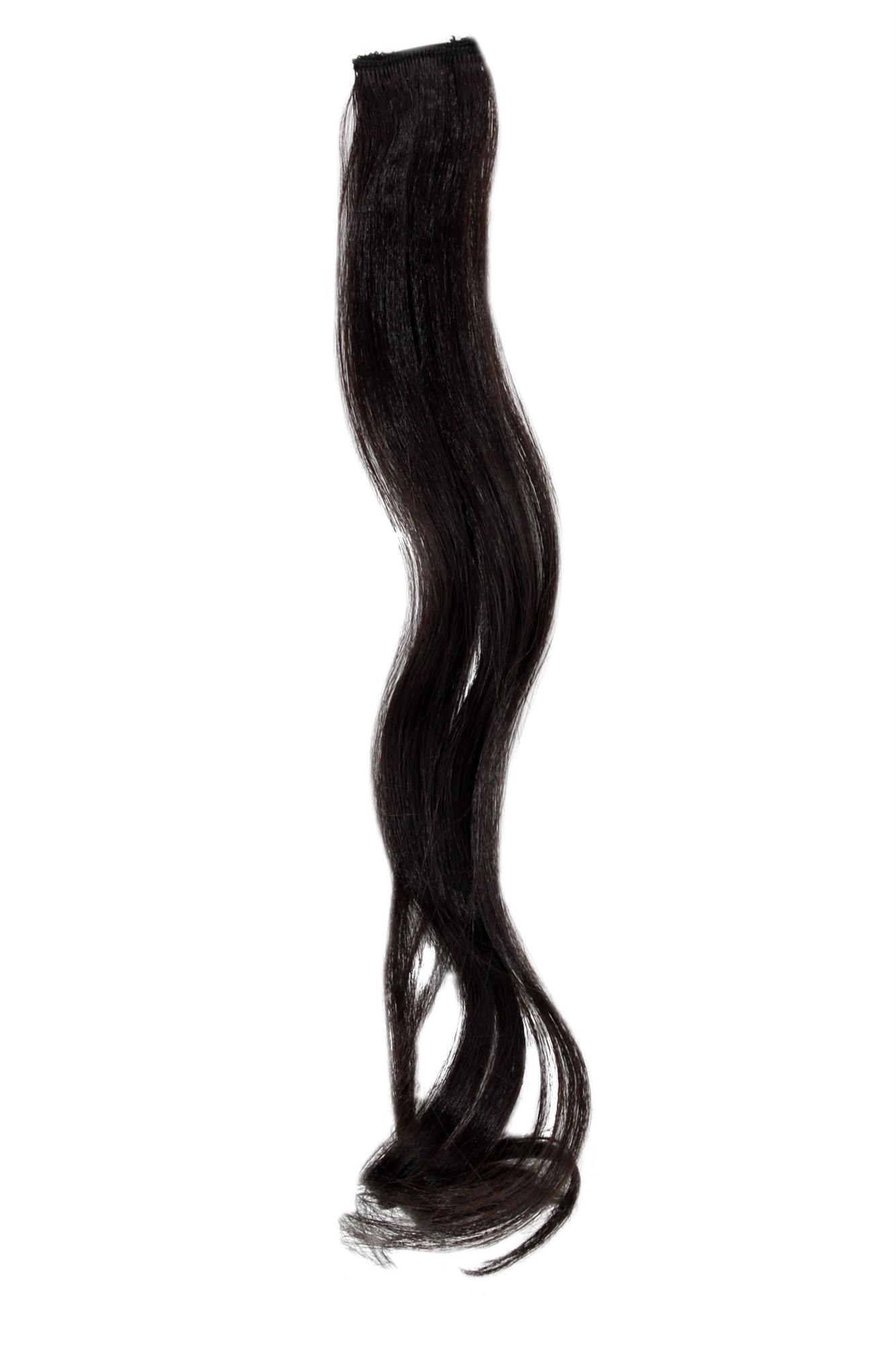 wellige Extensions Dunkelbraun 45 cm lang