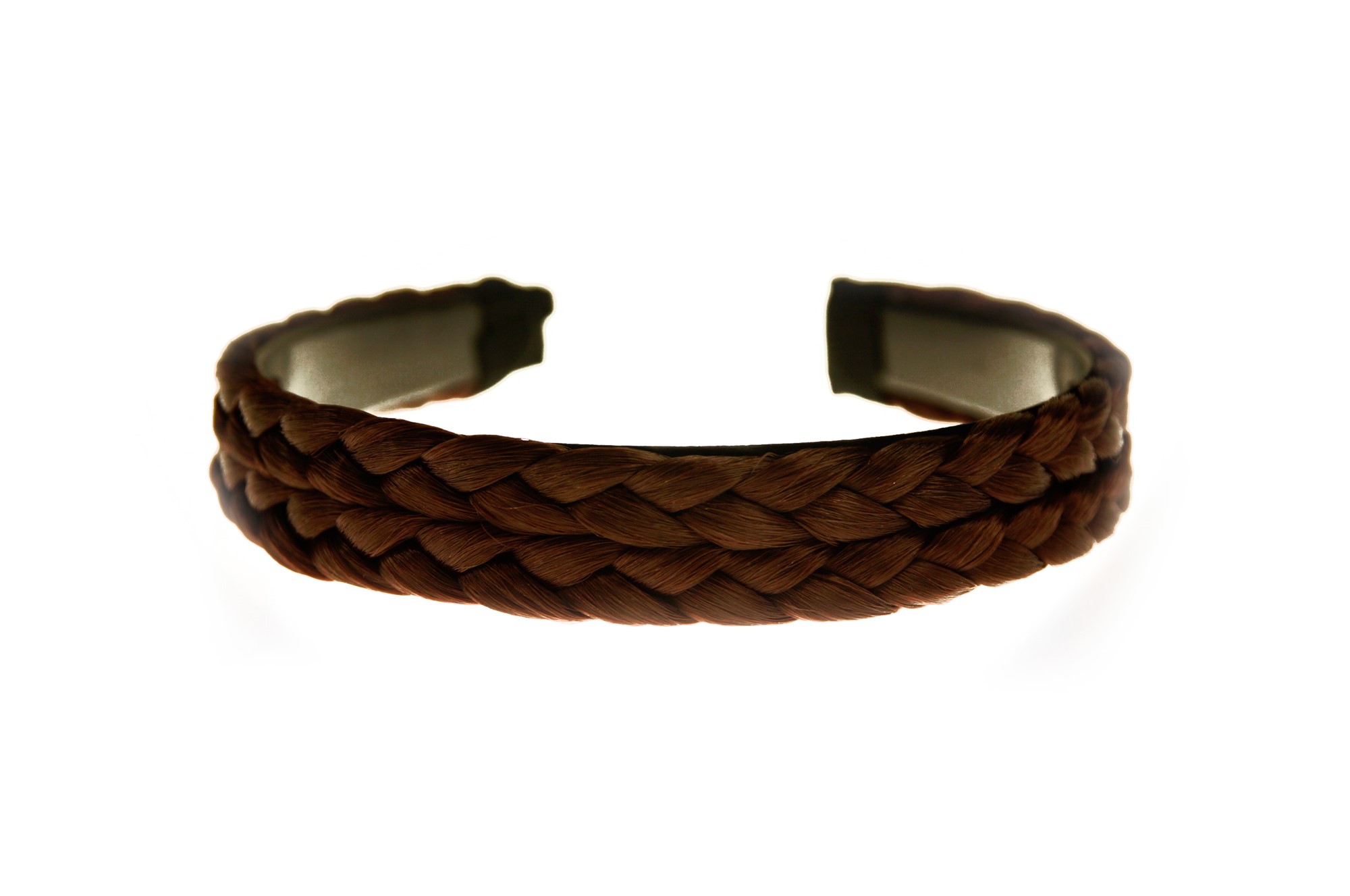 Breiter Haarreif geflochten 2,5 cm breit Mittelbraun CXT-002-008, Ansicht 2, WIG ME UP: Ihr Perücken Online Shop Haarreifen geflochten Mittelbraun 2,5 cm