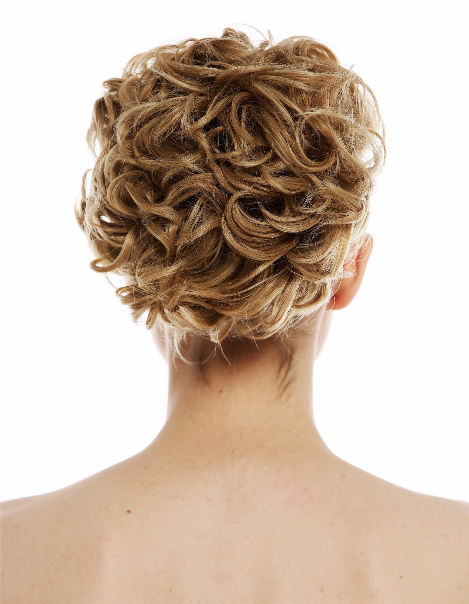 Haarteil Haarnest Haarrose voluminös lockig wellig Blond Mix TYP-670-W24/613, Ansicht 2, WIG ME UP: Ihr Perücken Online Shop lockiger Dutt Haarteil Blond-Mix
