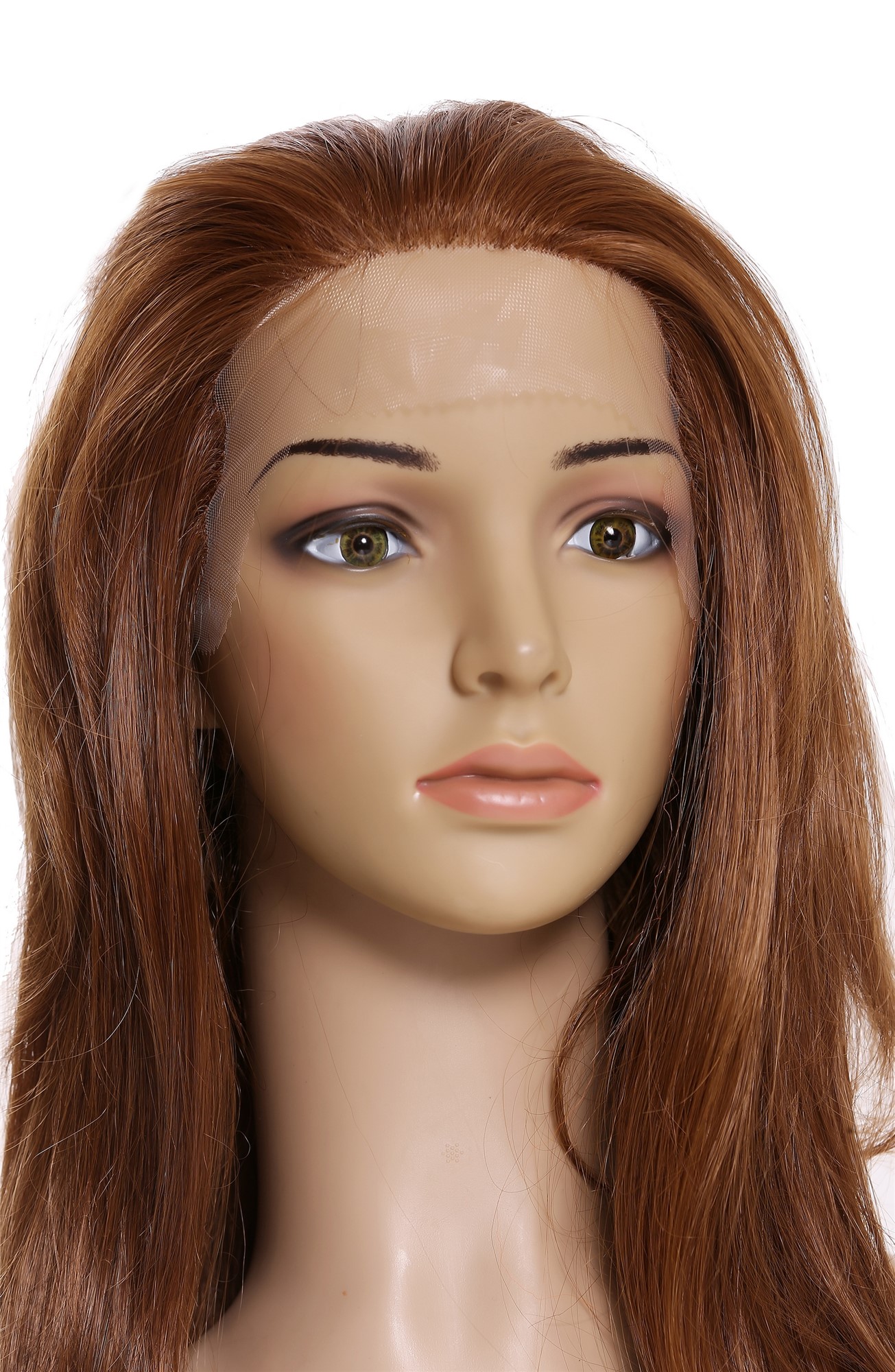 hochwertige Qualitätsperücken, Perücke Lace-Front Lang Kupferbraun Rotblond AL-835-LF-27SP30, Ansicht 6, WIG ME UP: Ihr Perücken Online Shop wellige Tressen-Perücke mit Front-Lace Erdbeerblond-Kupferbraun-Mix lange Haare für Damen