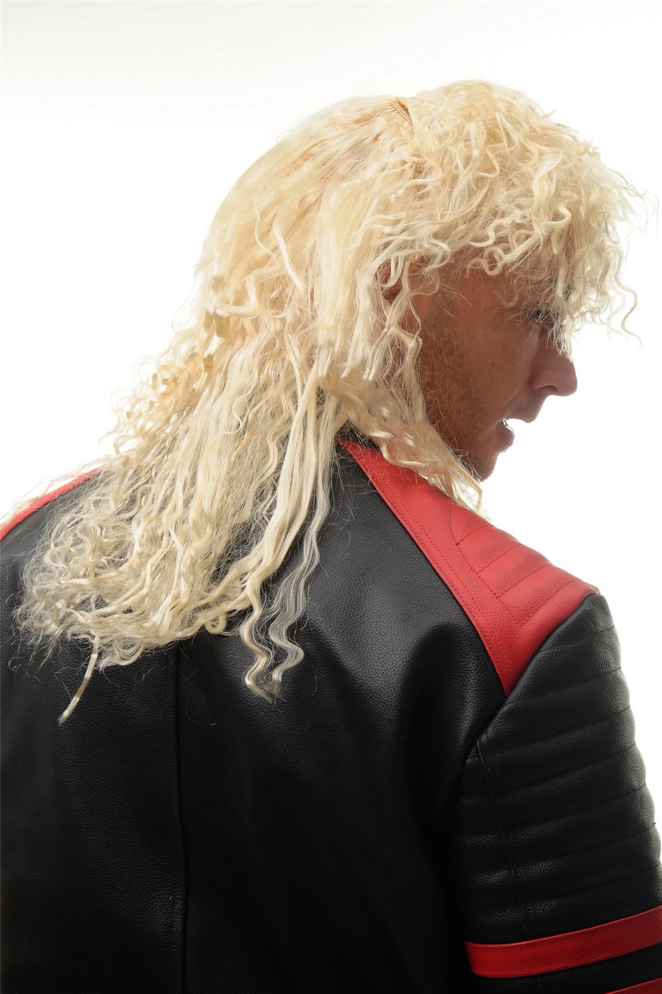 Party wig men women Hard Rock Heavy Metal 80's mullet long blonde curly BW563, view 4, WIG ME UP: Your Perücken Online Shop Party Wig, Ladies, light blonde, curled, long