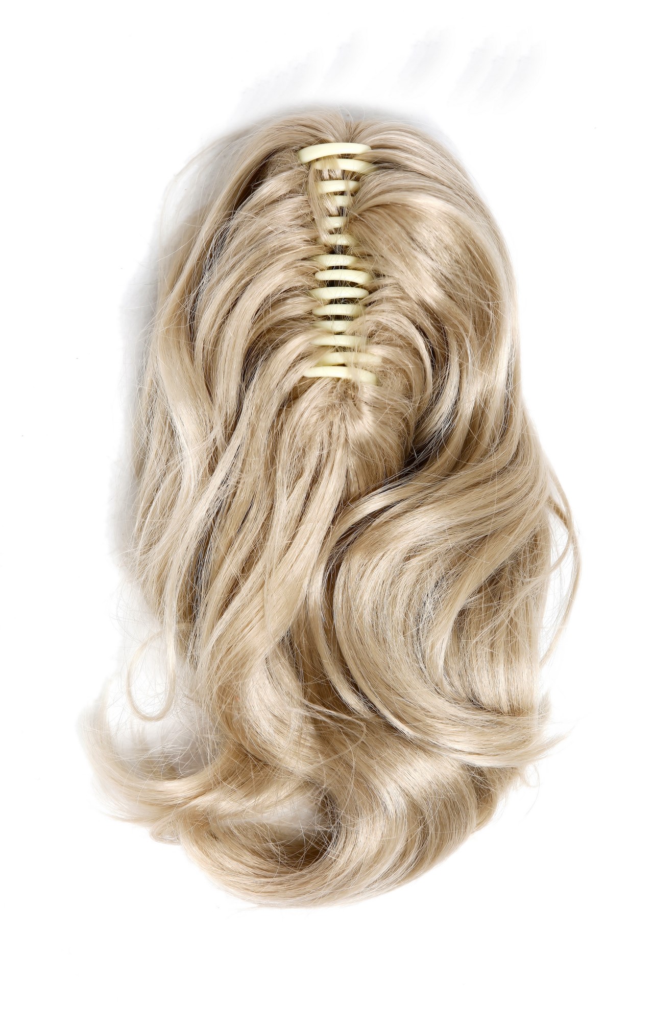 Ponytail extension hairpiece shoulder length wavy bright light blond SA04-22, view 5, WIG ME UP: Your Perücken Online Shop Ponytails, ash blonde, wavy, short