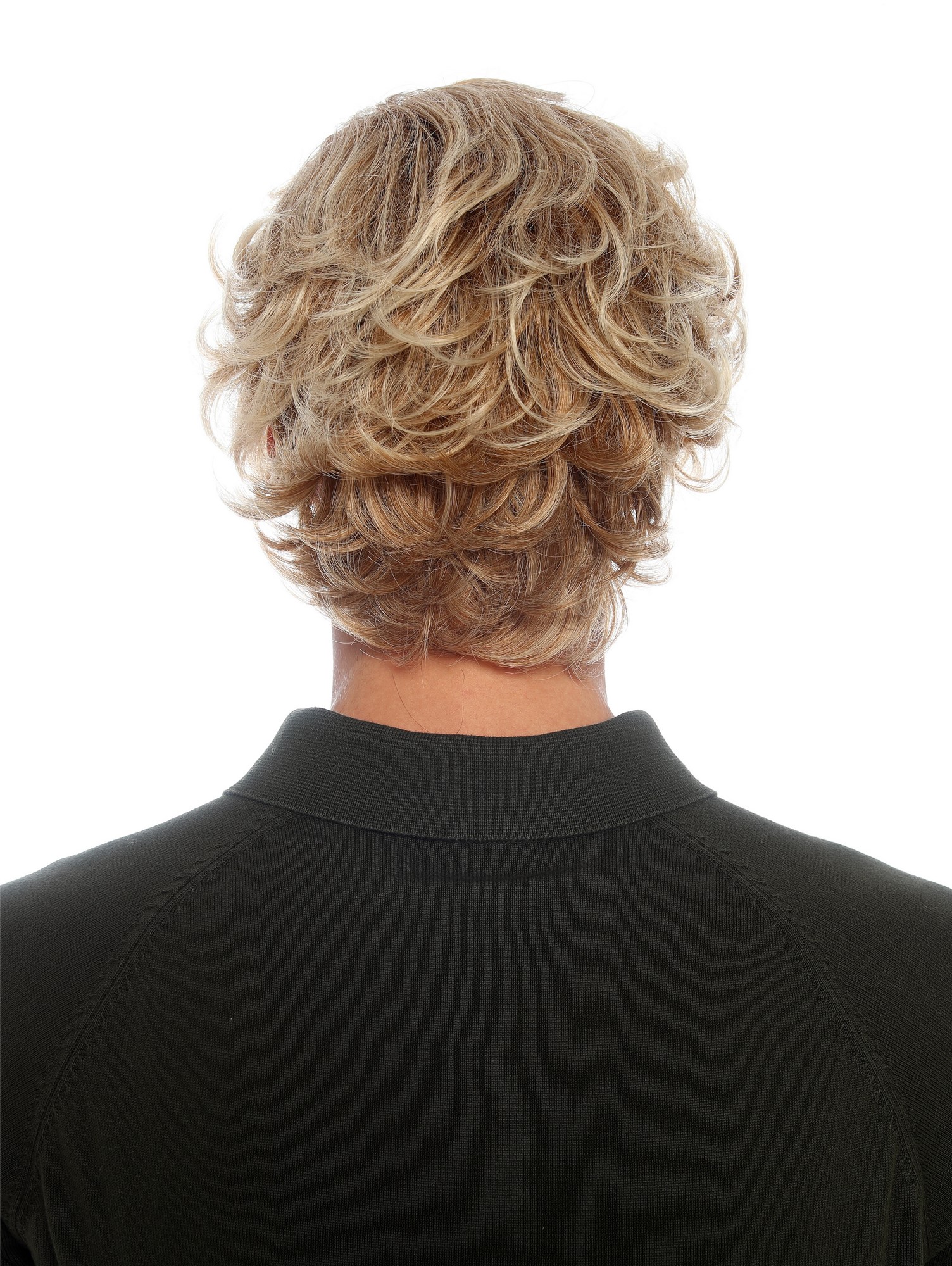 Herrenperücke jugendlich wild gewellt wellig lebhafter Blond Mix SZL1316-DHT27T458