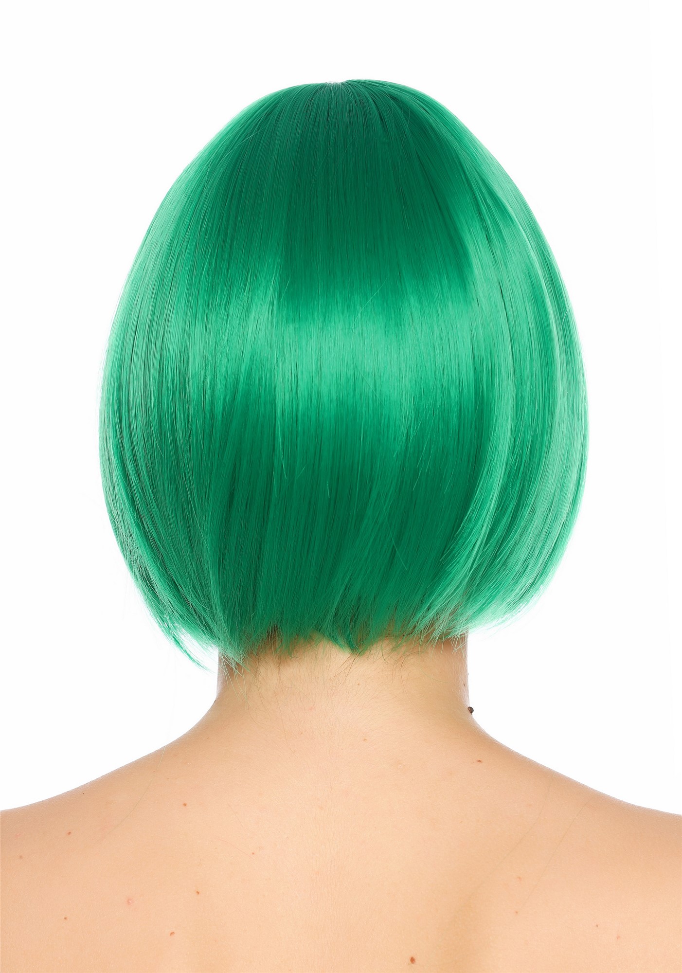Damenperücke kurz Bob Pony glatt helles Grün SZL0751-DHTSTFG43