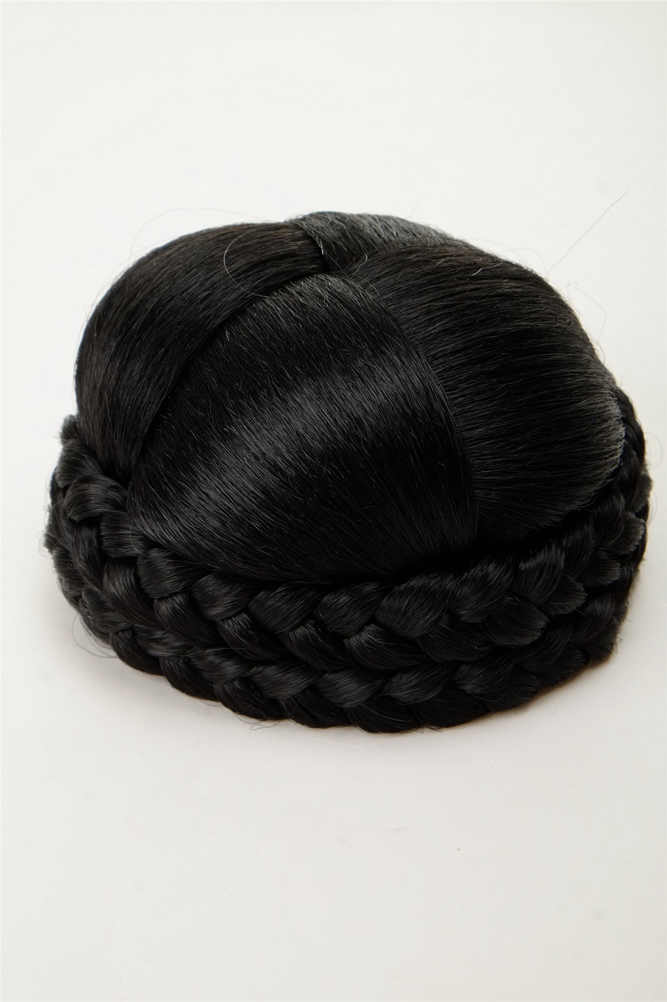 Dutt Haarteil geflochten Haarknoten Samtschwarz N796-1B, Ansicht 3, WIG ME UP: Ihr Perücken Online Shop geflochtener Dutt Haarteil Samtschwarz