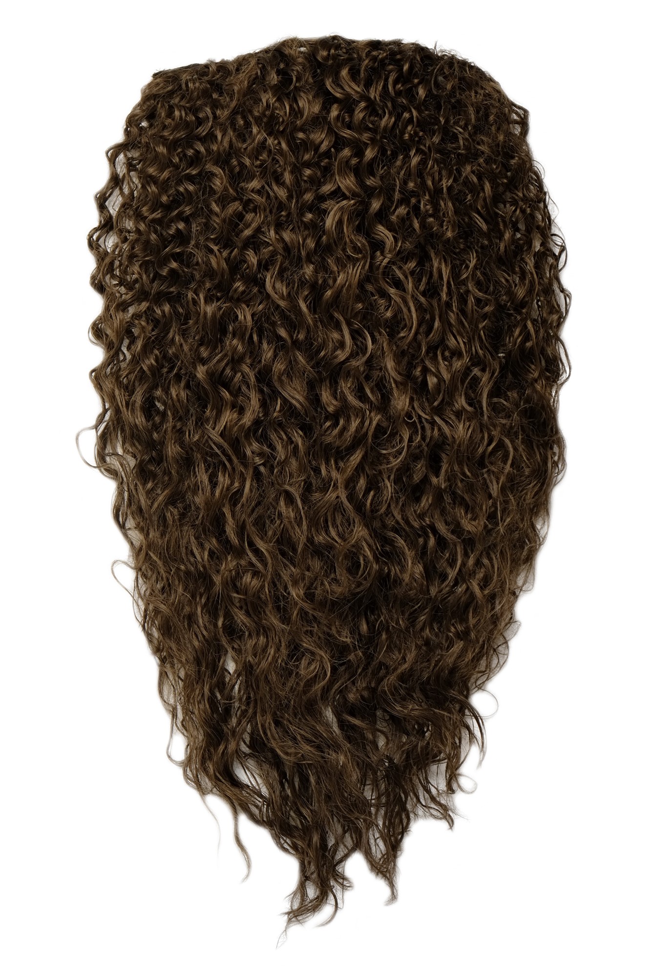 Haarteil Halbperücke 7 Clips Locken Mittel-Aschbraun H9311-8, Ansicht 3, WIG ME UP: Ihr Perücken Online Shop lockige Halbperücke Mittel-Aschbraun 70 cm lang