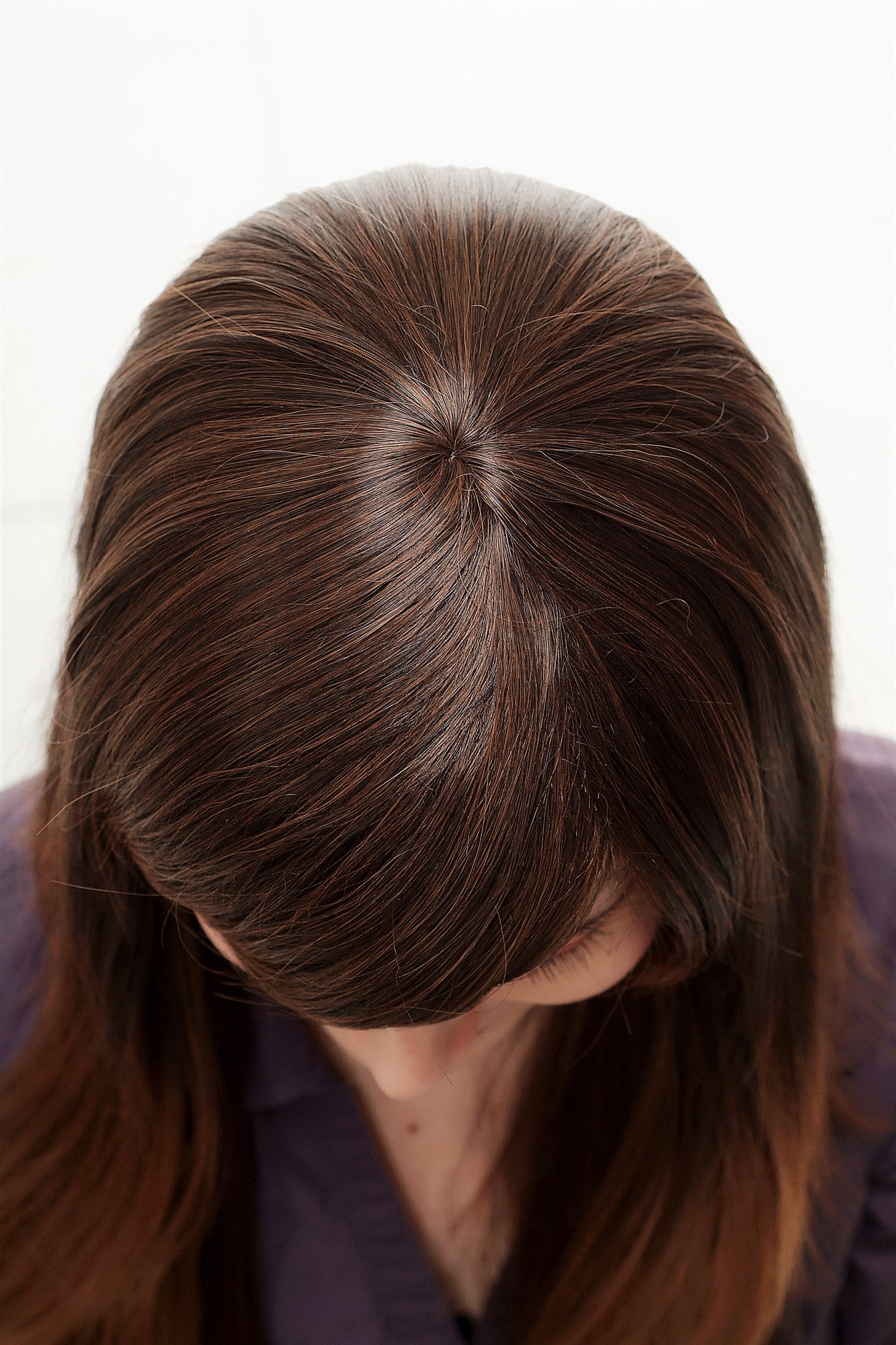 Lady  Wig long straight mixed dark brown reddish brown ends chestnut long fringe parted, view 5, WIG ME UP: Your Perücken Online Shop Quality Wigs, Ladies, Brown, straight, long