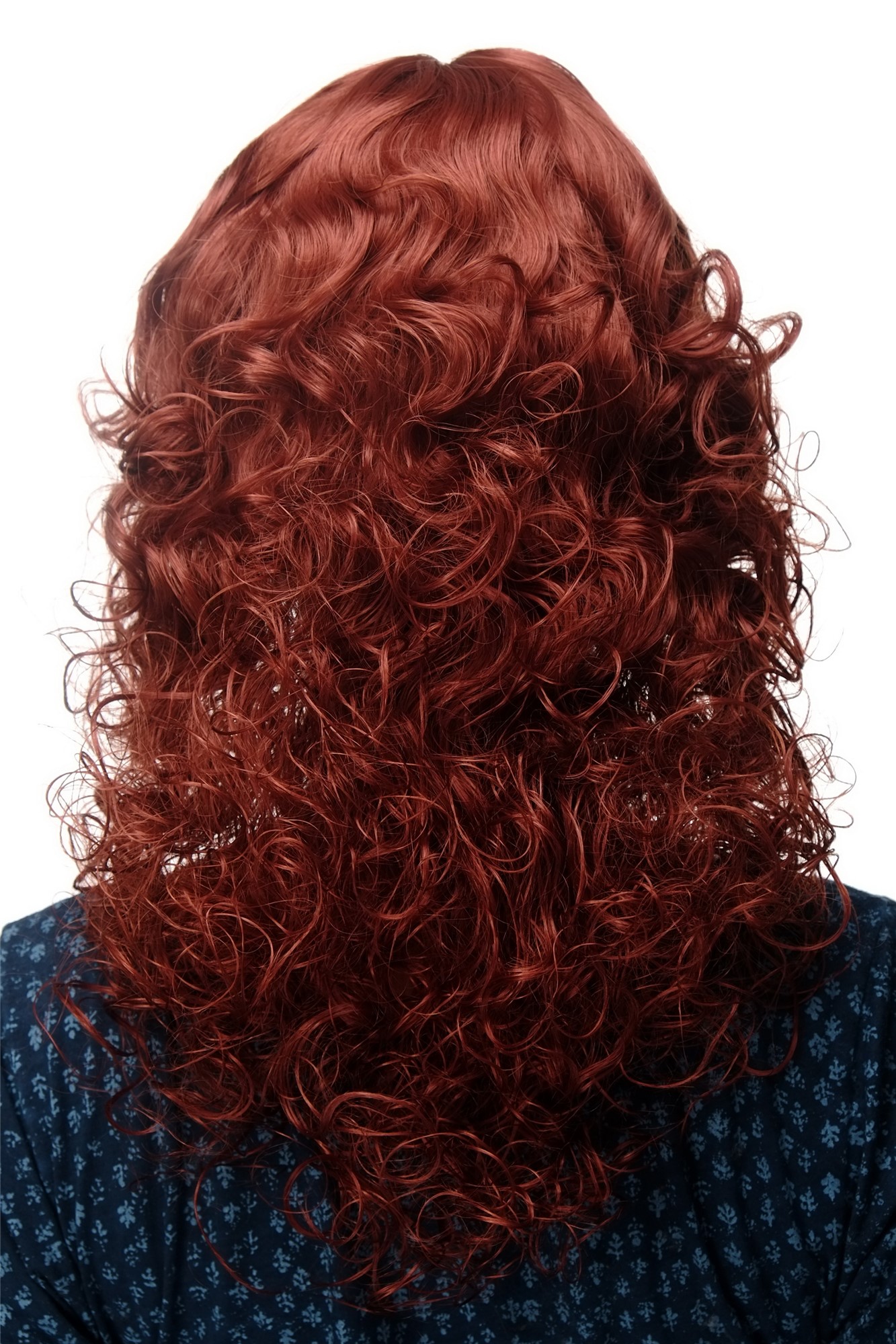 hochwertige Qualitätsperücken, Perücke Kupferrot Märchenhaft Romantisch MC008-130, Ansicht 4, WIG ME UP: Ihr Perücken Online Shop lockige Tressen-Perücke mit Kopfhaut-Imitat Kupferrot schulterlange Haare für Damen