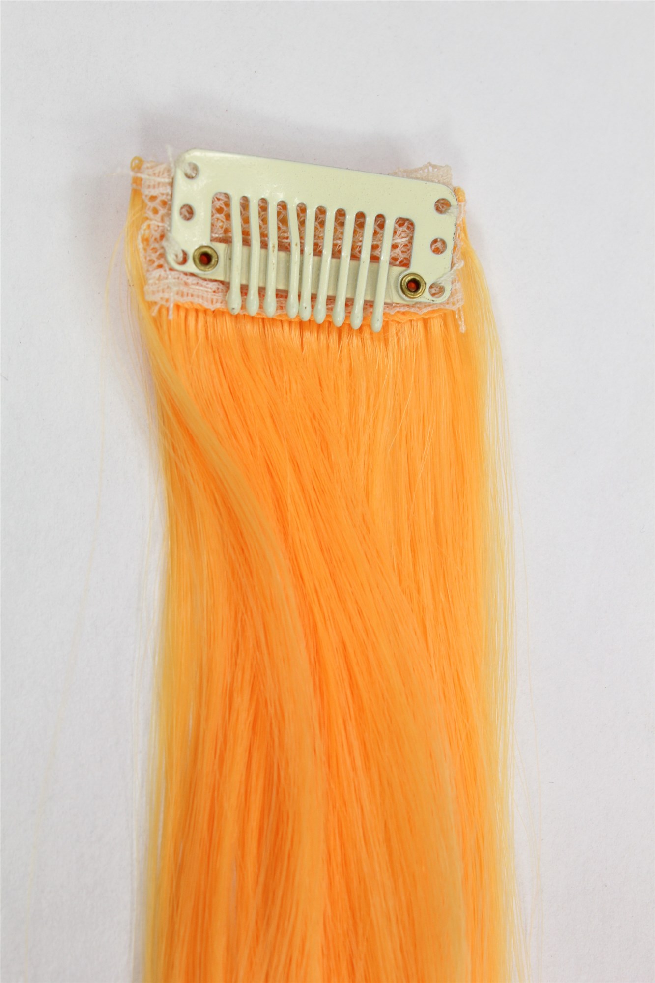 1 Clip-In Extension Strähne wellig Orange YZF-P1C18-T1064, Ansicht 3, WIG ME UP: Ihr Perücken Online Shop wellige Extensions Orange 45 cm lang