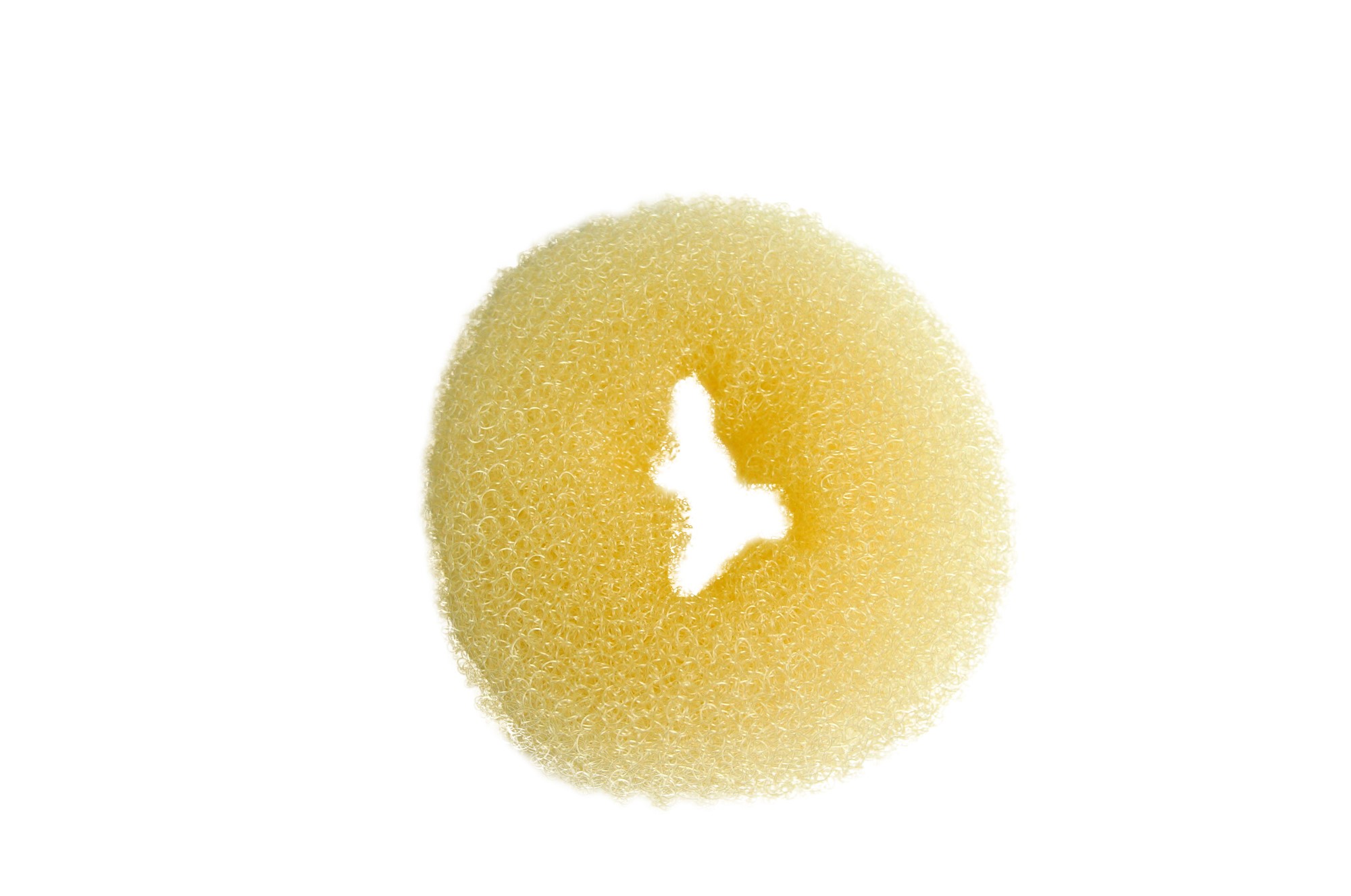 Small Bun Cushion Donut as Base for Hairbun Hairknot blond 2x1 inches RH-046, front view, WIG ME UP: Your Perücken Online Shop Hairnets, Bun Cushions & More, Blonde, straight, short