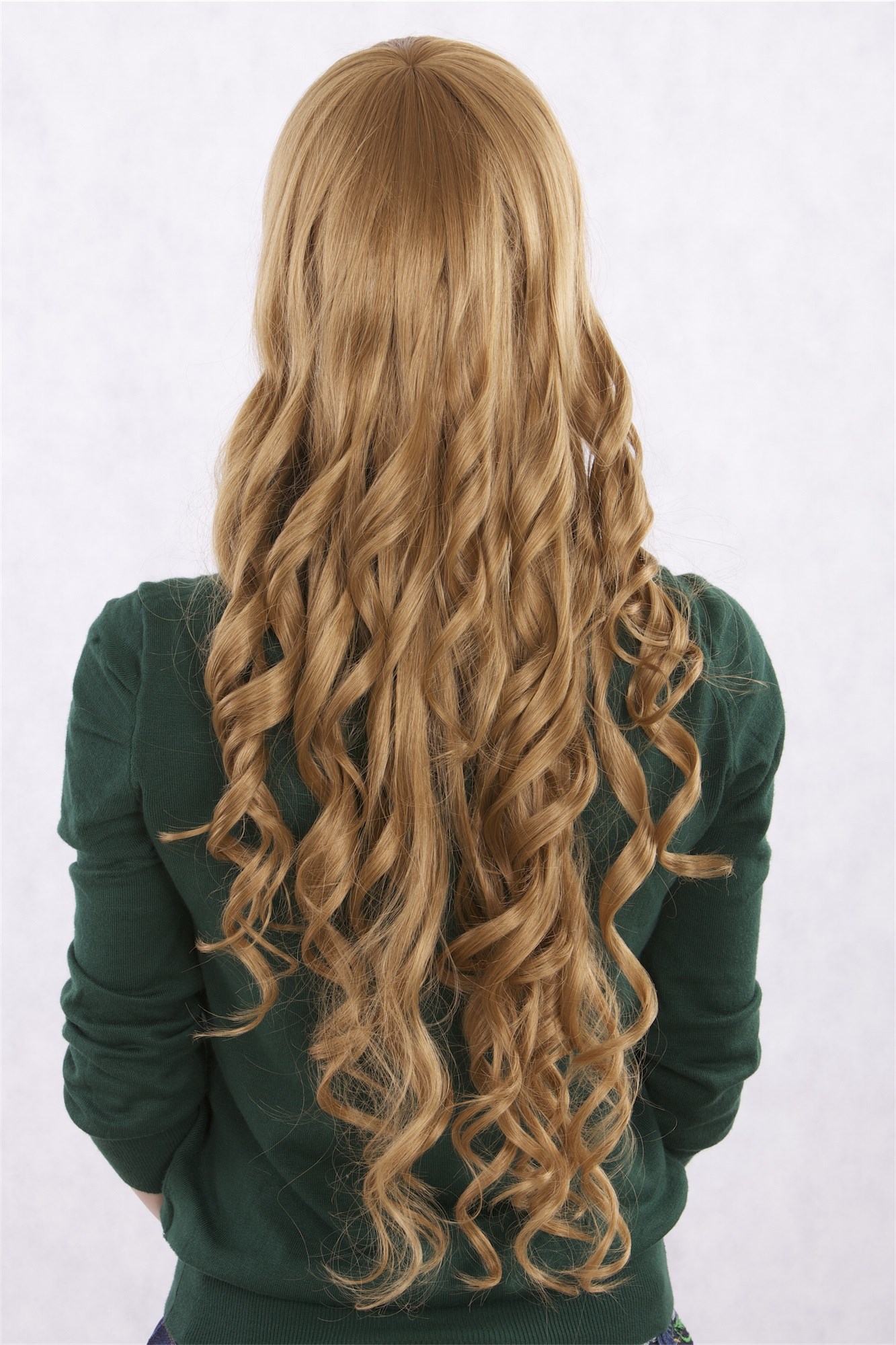 Lady women wig long straight top curled tips fringe reddish blonde 3250, view 4, WIG ME UP: Your Perücken Online Shop Quality Wigs, Ladies, Blonde, curled, long