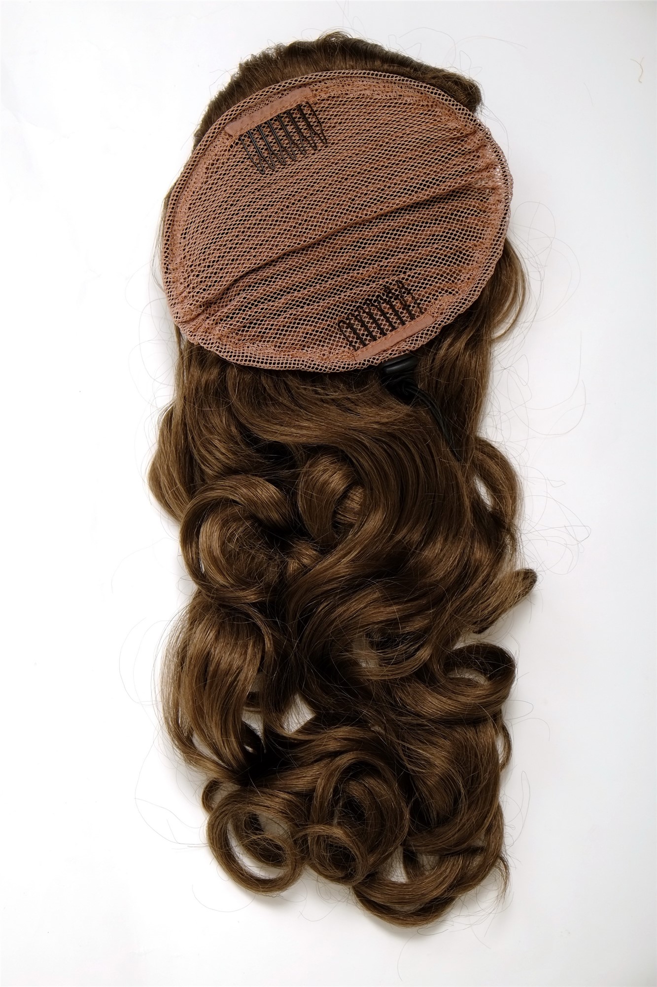 Hairpiece PONYTAIL with combs and elastic draw string curly voluminous very long golden brown 23 ", view 2, WIG ME UP: Your Perücken Online Shop Ponytails, golden brown, curled, long