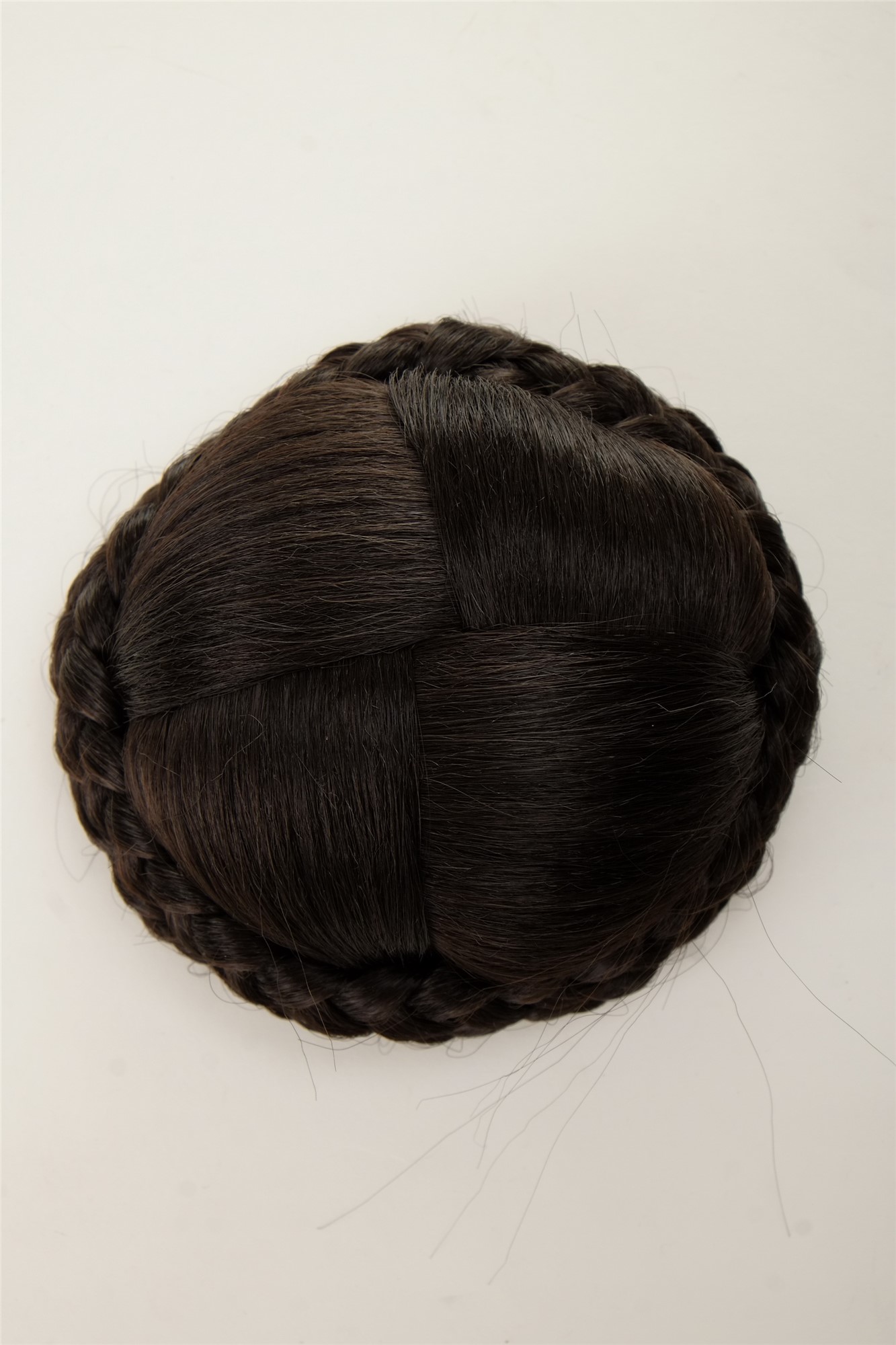 Dutt Haarteil geflochten Haarknoten Dunkelbraun N796-3, Ansicht 5, WIG ME UP: Ihr Perücken Online Shop geflochtener Dutt Haarteil Dunkelbraun