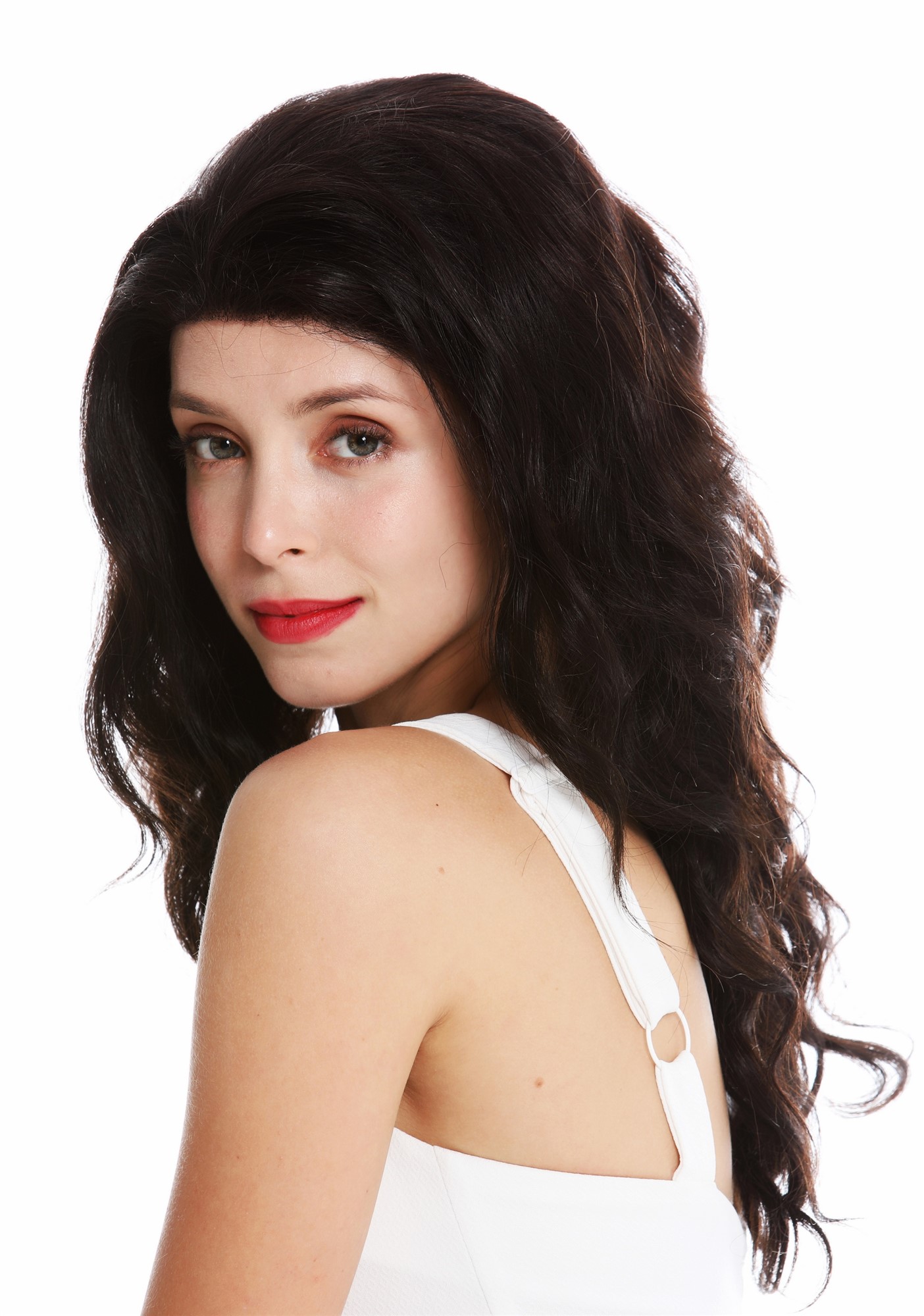 Lady wig real human hair uncoloured lace front long brown wavy RGH-5382N-HH-LF, view 2, WIG ME UP: Your Perücken Online Shop Quality Wigs, Ladies, Brown, wavy, long, Real Human Hair