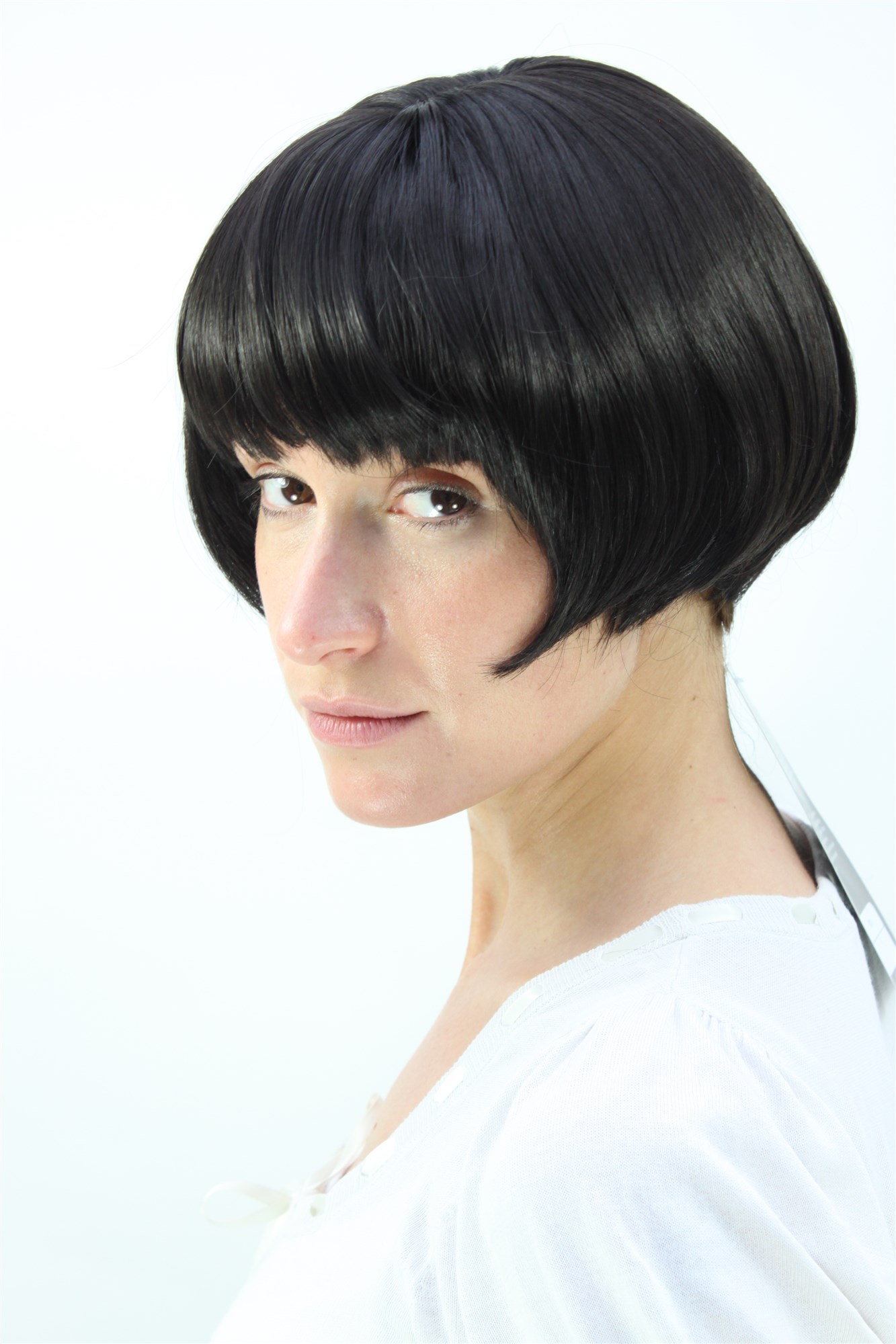 Bob PAGE Maid LADY  wig SWEET & SEXY black (7804 colour 2), view 2, WIG ME UP: Your Perücken Online Shop Quality Wigs, Ladies, black-brown, straight, short