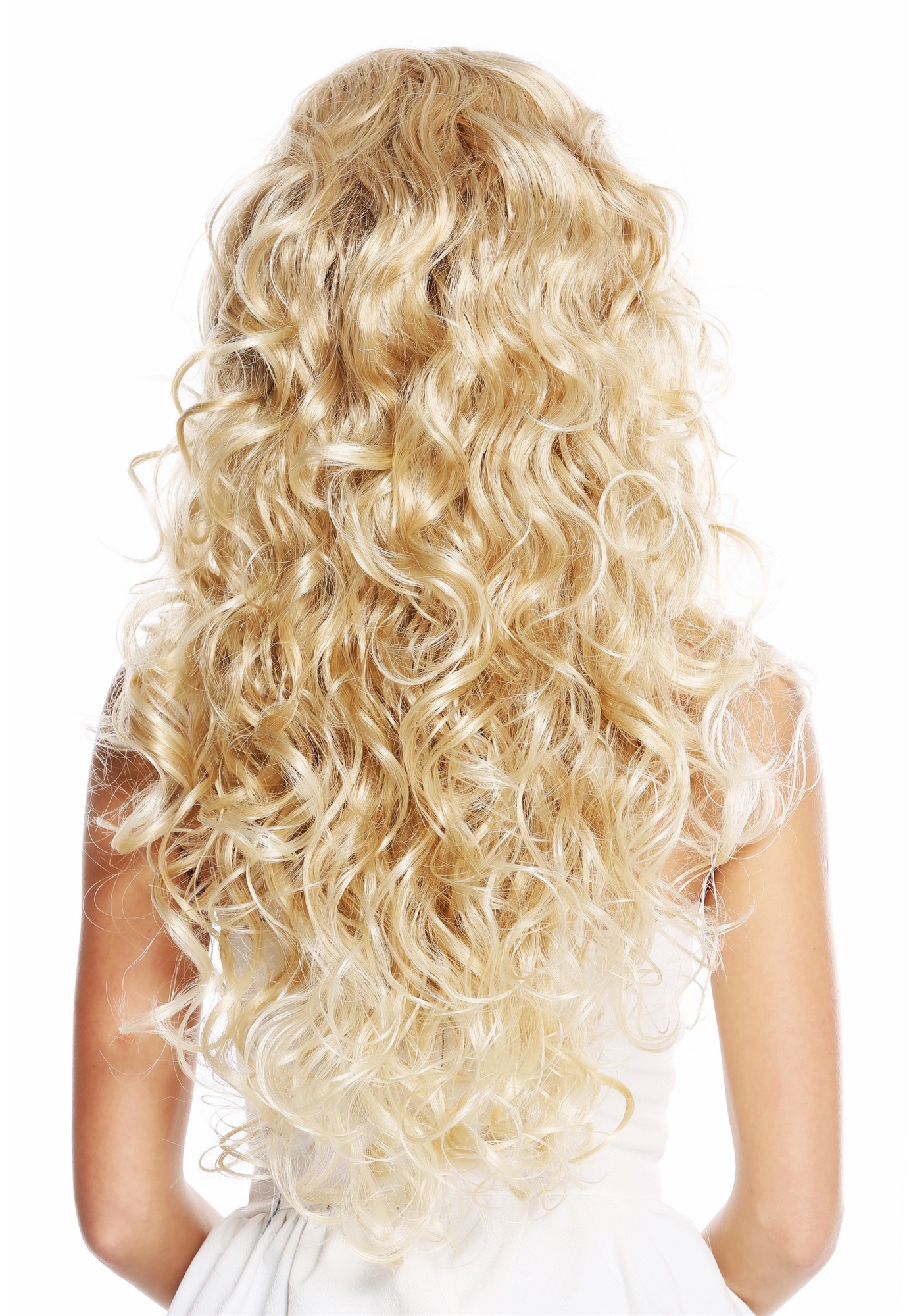 Quality Wigs, Ladies, blond mix, curled, very long