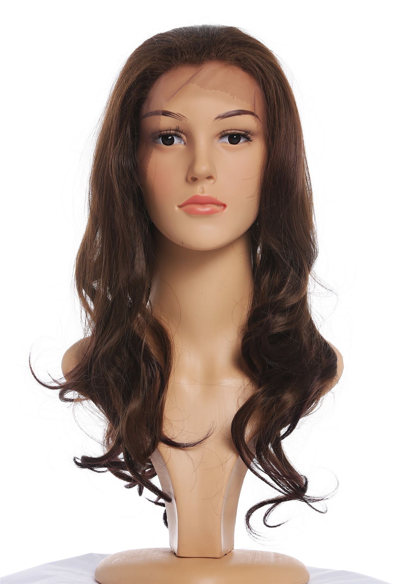 Quality Wigs, Ladies, brown mix, curled, long