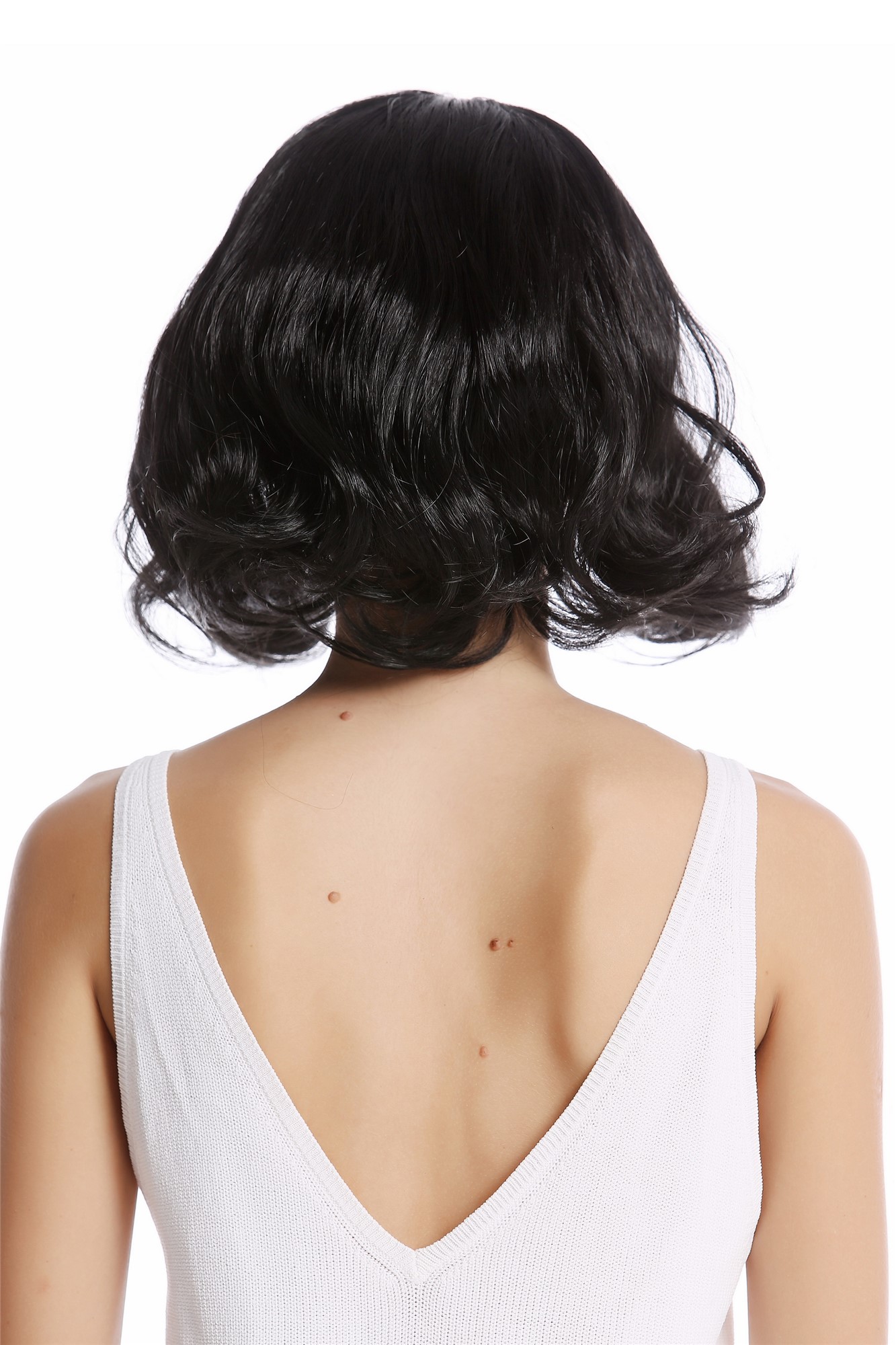 Party Wig, Ladies, Black, wavy, short