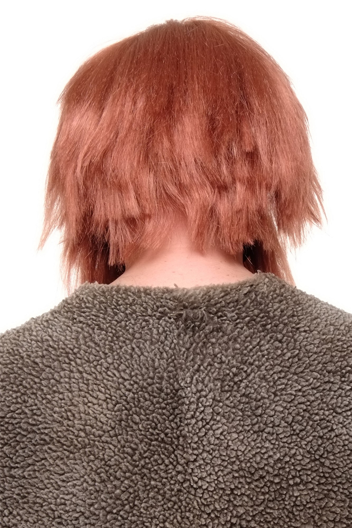 günstige Party Perücke, Perücke Bart Wikinger Barbar Modell: RJ007, Ansicht 5, WIG ME UP: Ihr Perücken Online Shop glatte Party Perücke Mittel-Kupferrot schulterlange Haare für Herren