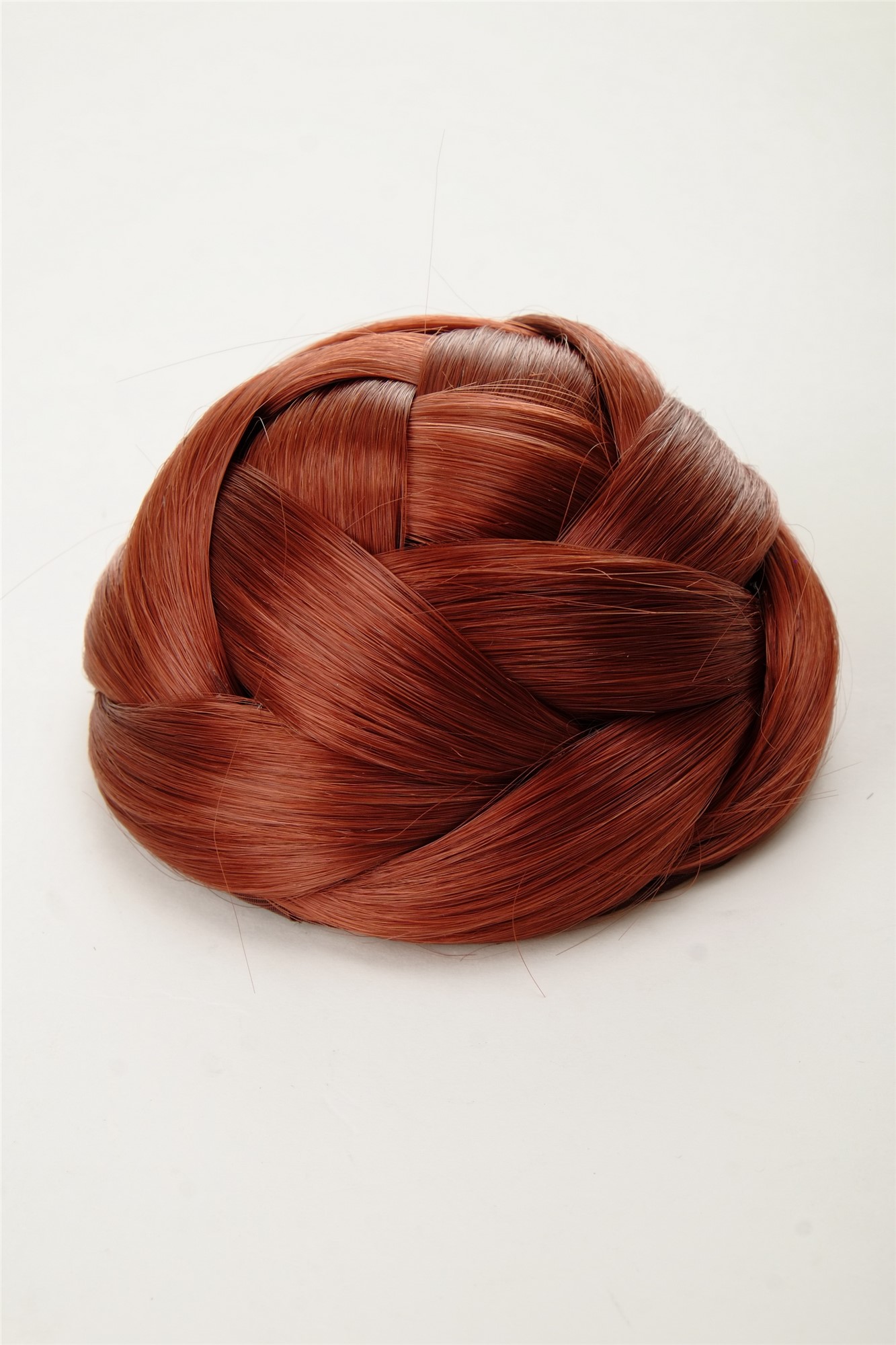 Haarknoten Haarteil Dutt geflochten Kupferrot Q399D-350, Ansicht 4, WIG ME UP: Ihr Perücken Online Shop geflochtener Dutt Haarteil Kupferrot