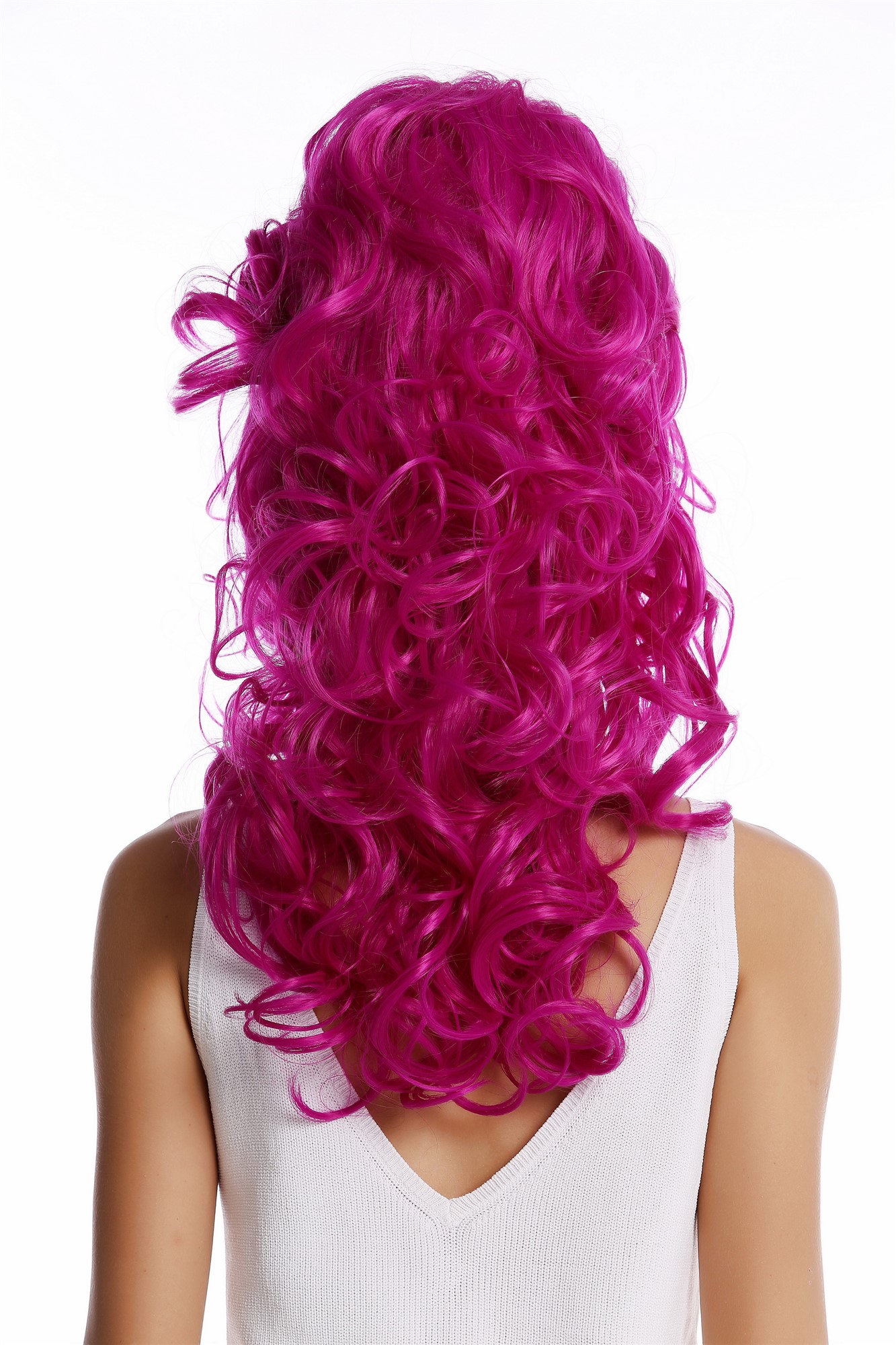 Lady Wig Baroque 60s Beehive Retro Bun curly long light purple violet Pop Singer, view 4, WIG ME UP: Your Perücken Online Shop Quality Wigs, Ladies, Purple, curled, long