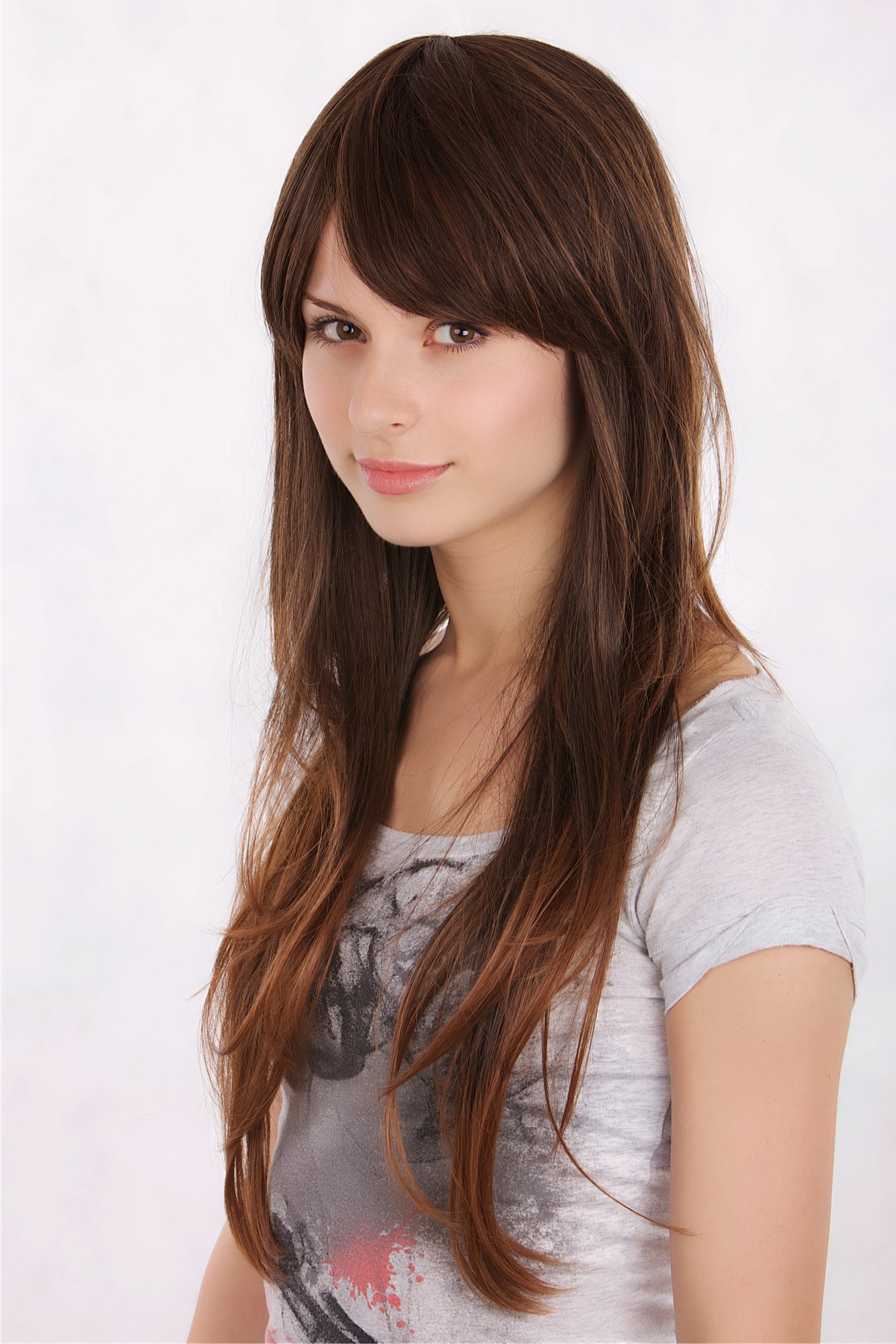 Lady wig women very long straight slghtly wavy layered chestnut brown mix 3251, view 2, WIG ME UP: Your Perücken Online Shop Quality Wigs, Ladies, Brown, straight, long