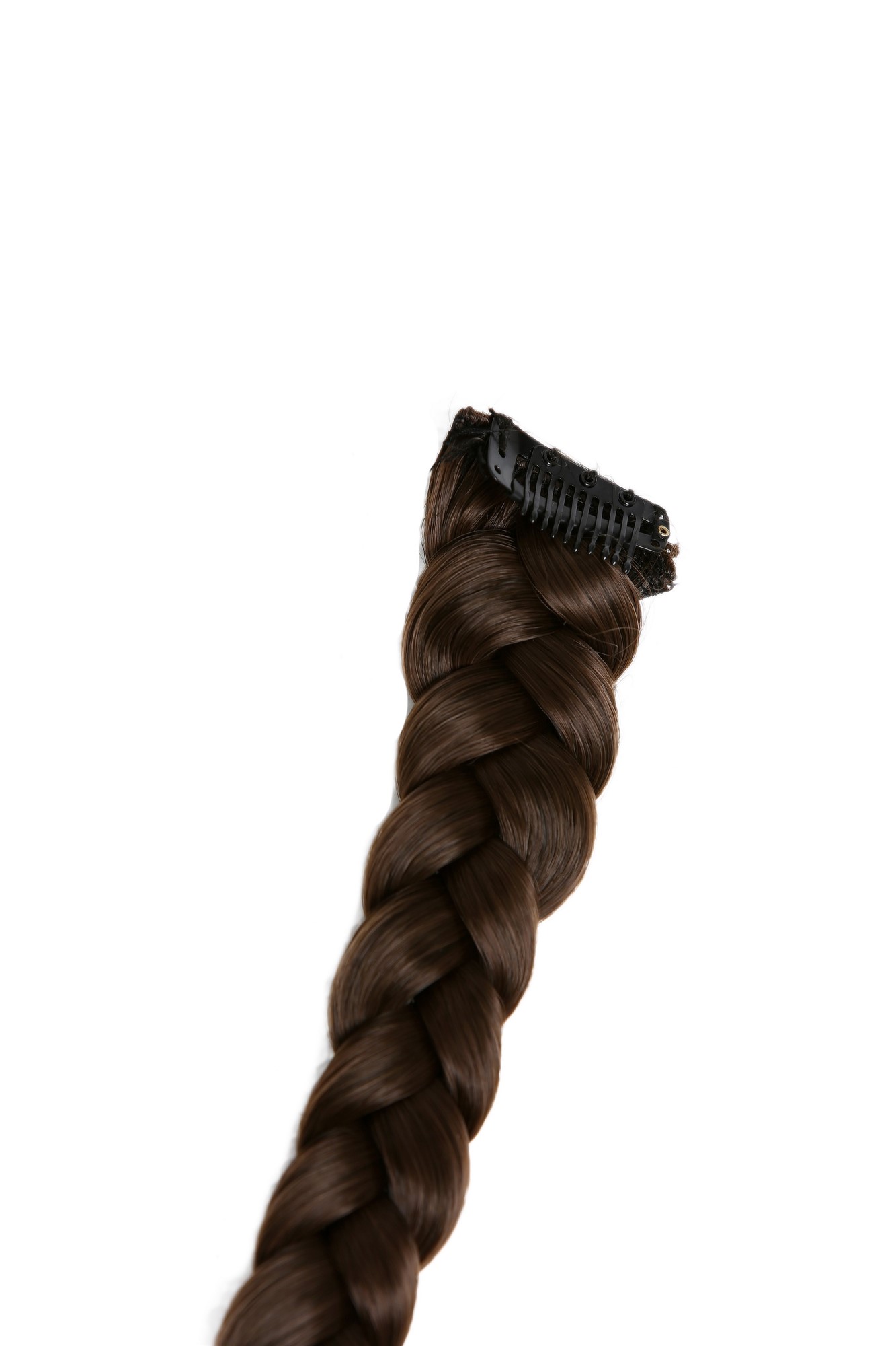 Braided Plait Hairpiece plaited Clip-in Extension long nedium ash brown SA101, view 3, WIG ME UP: Your Perücken Online Shop Ponytails, medium ash brown, Braided, long