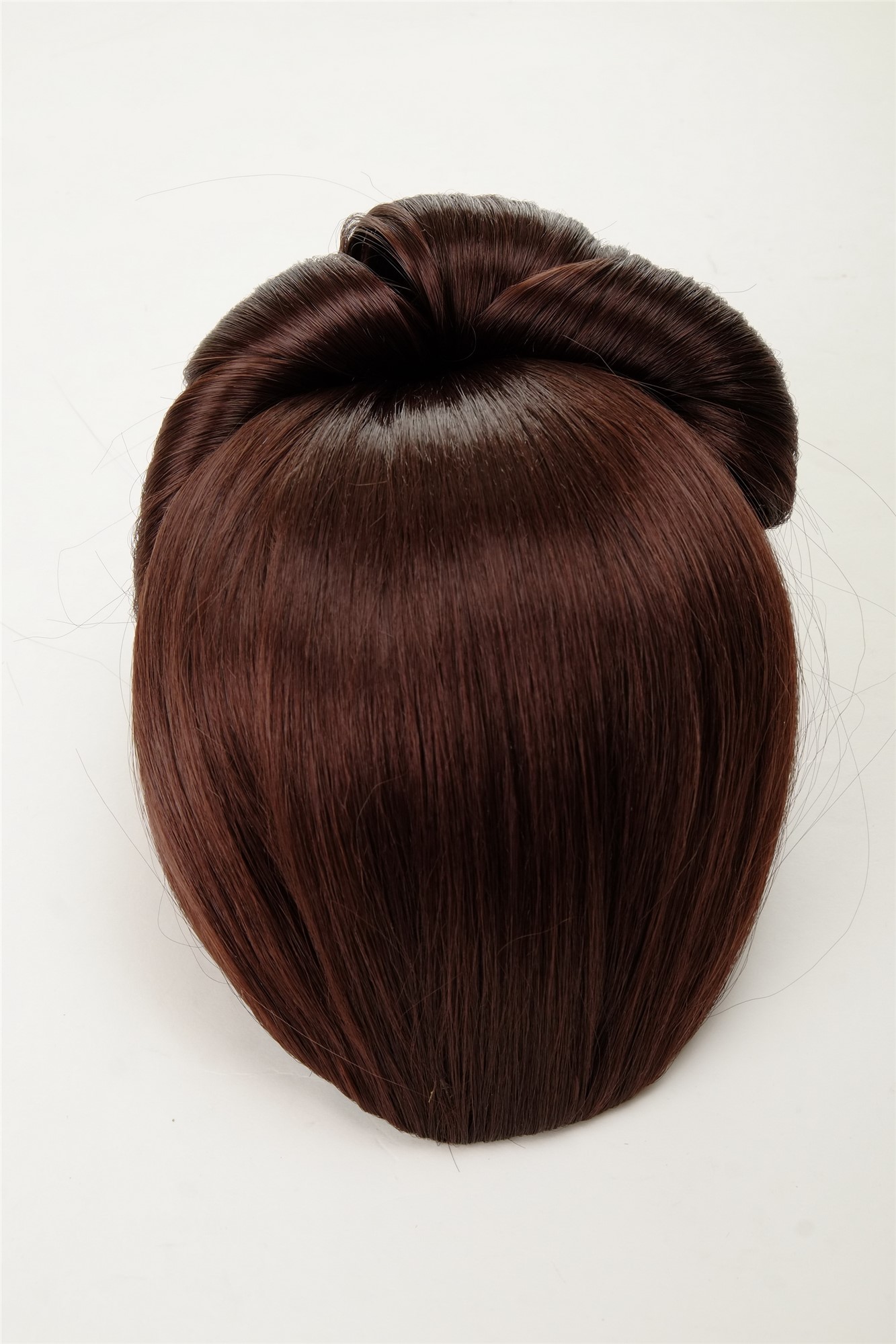 Dutt Haarknoten Groß Oma Mahagonibraun Braun N792-33, Ansicht 7, WIG ME UP: Ihr Perücken Online Shop glatter Dutt Haarteil Mahagonibraun