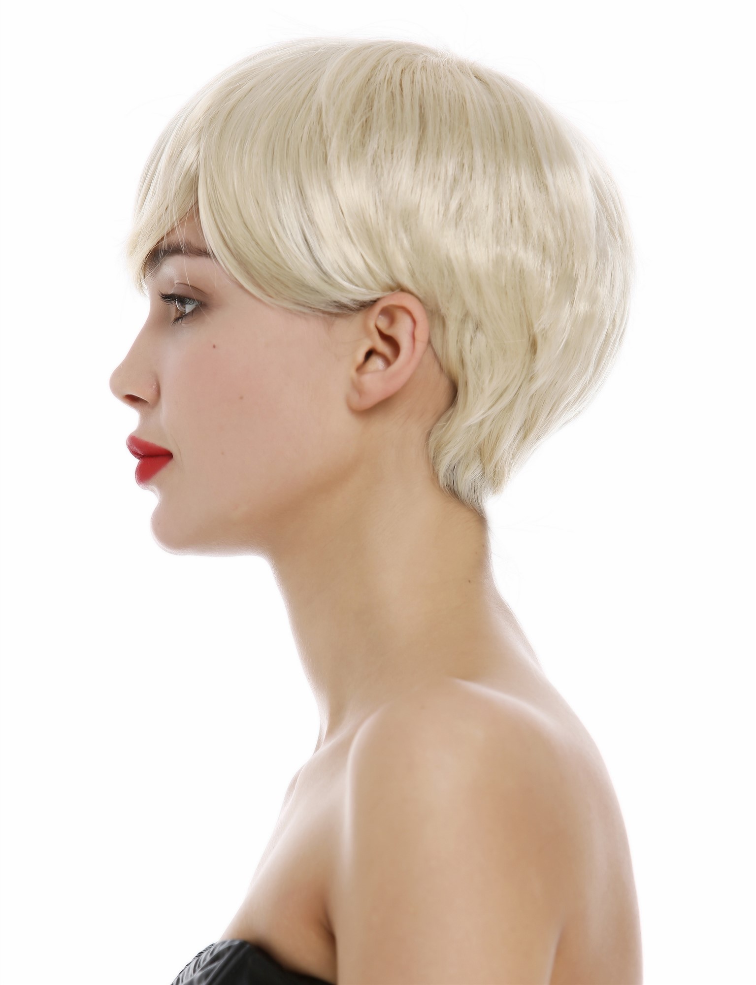 Quality Wigs, Ladies, platinum blonde, straight, short