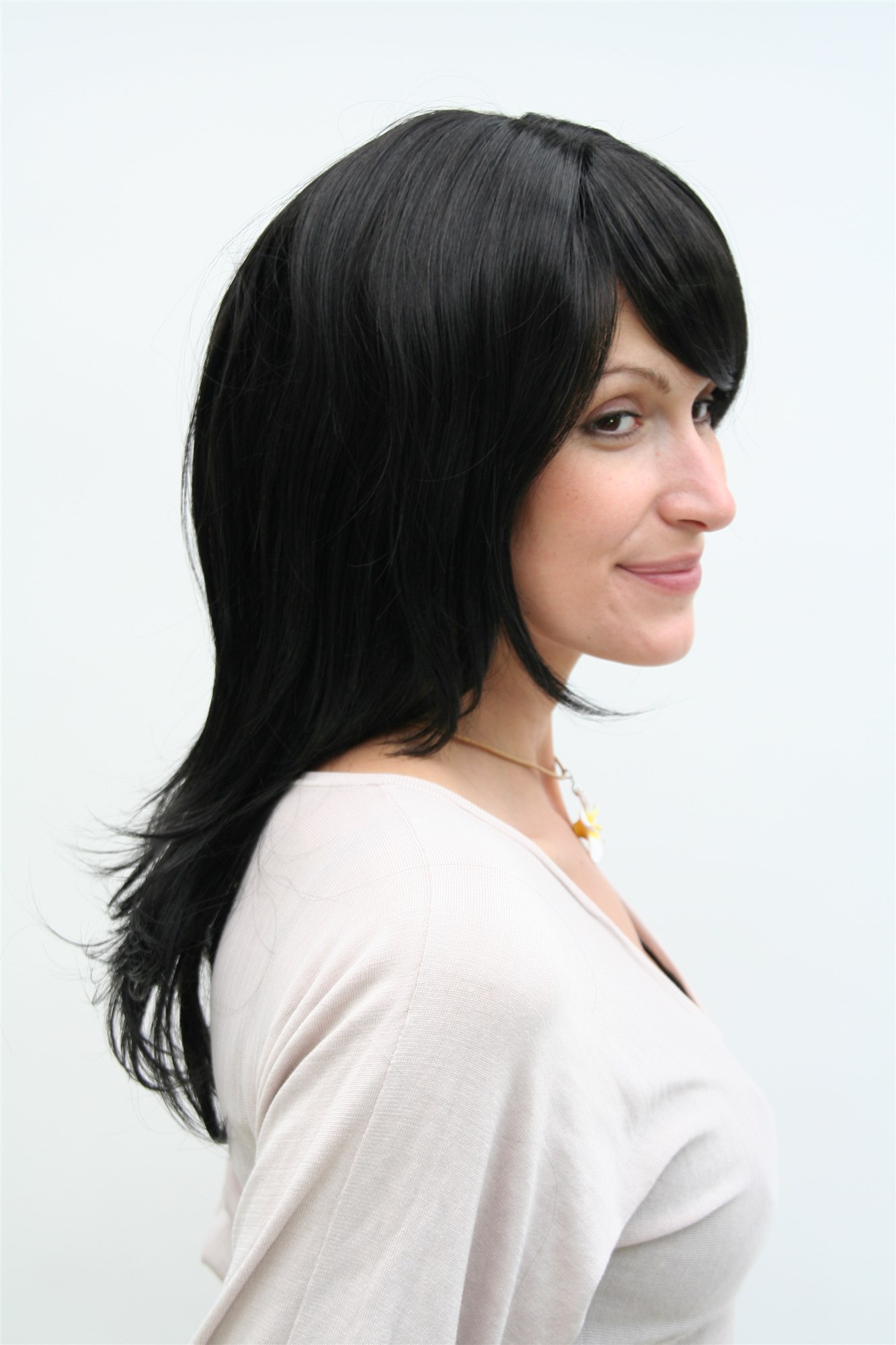 Quality Wigs, Ladies, velvet black, straight, long