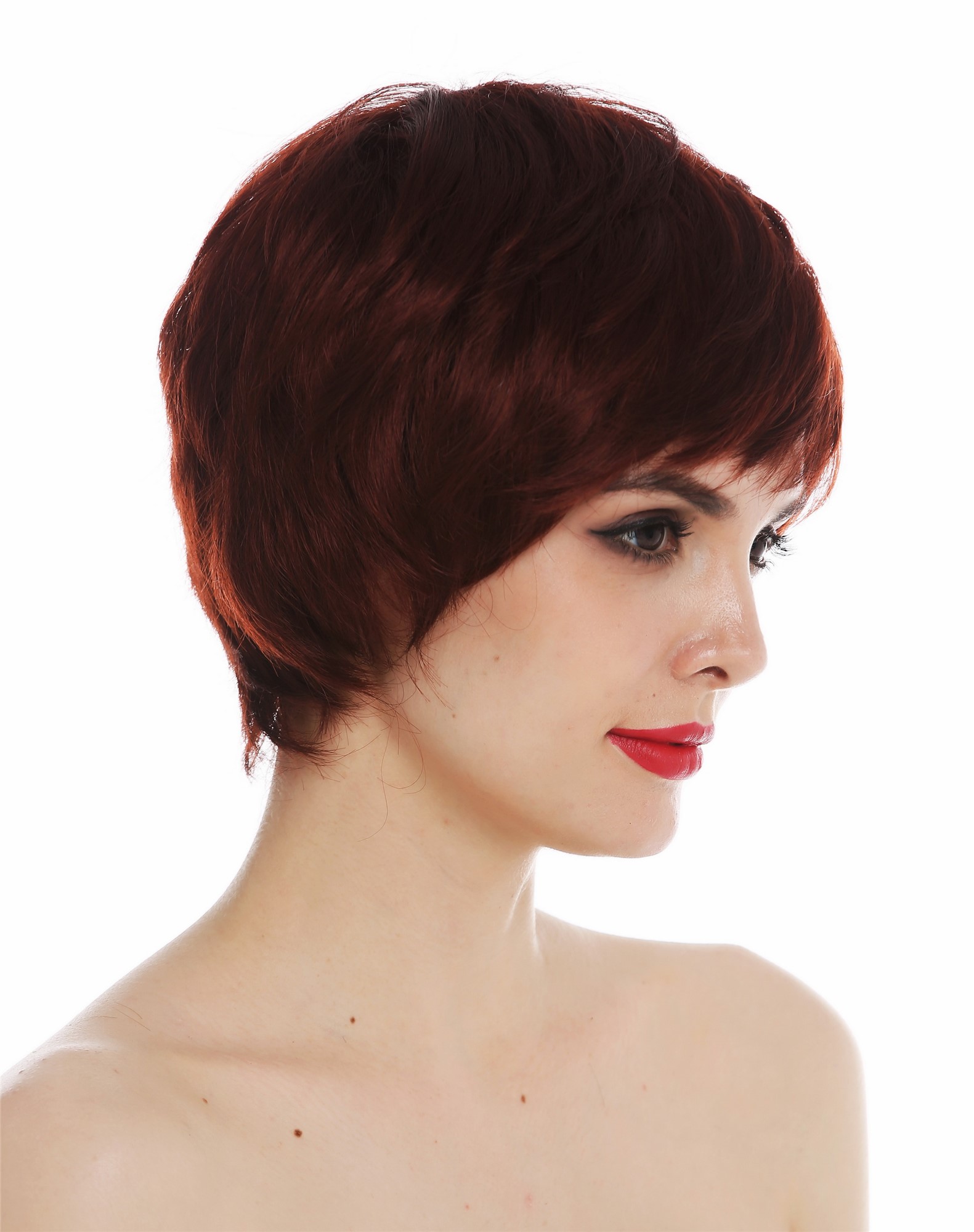 Quality Wigs, Unisex, reddish brown, straight, short