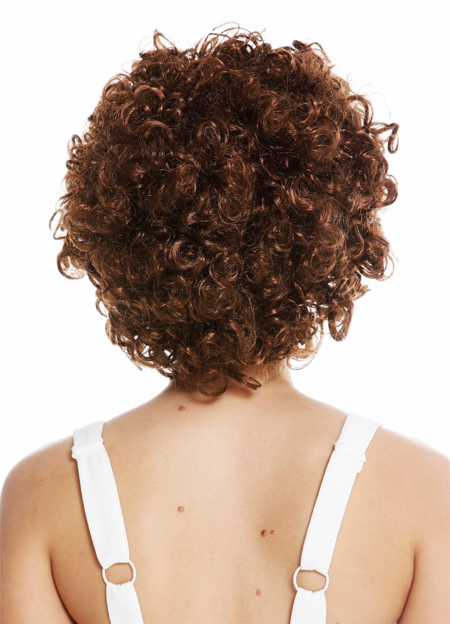 Party Wig, Ladies, medium brown, curled, short