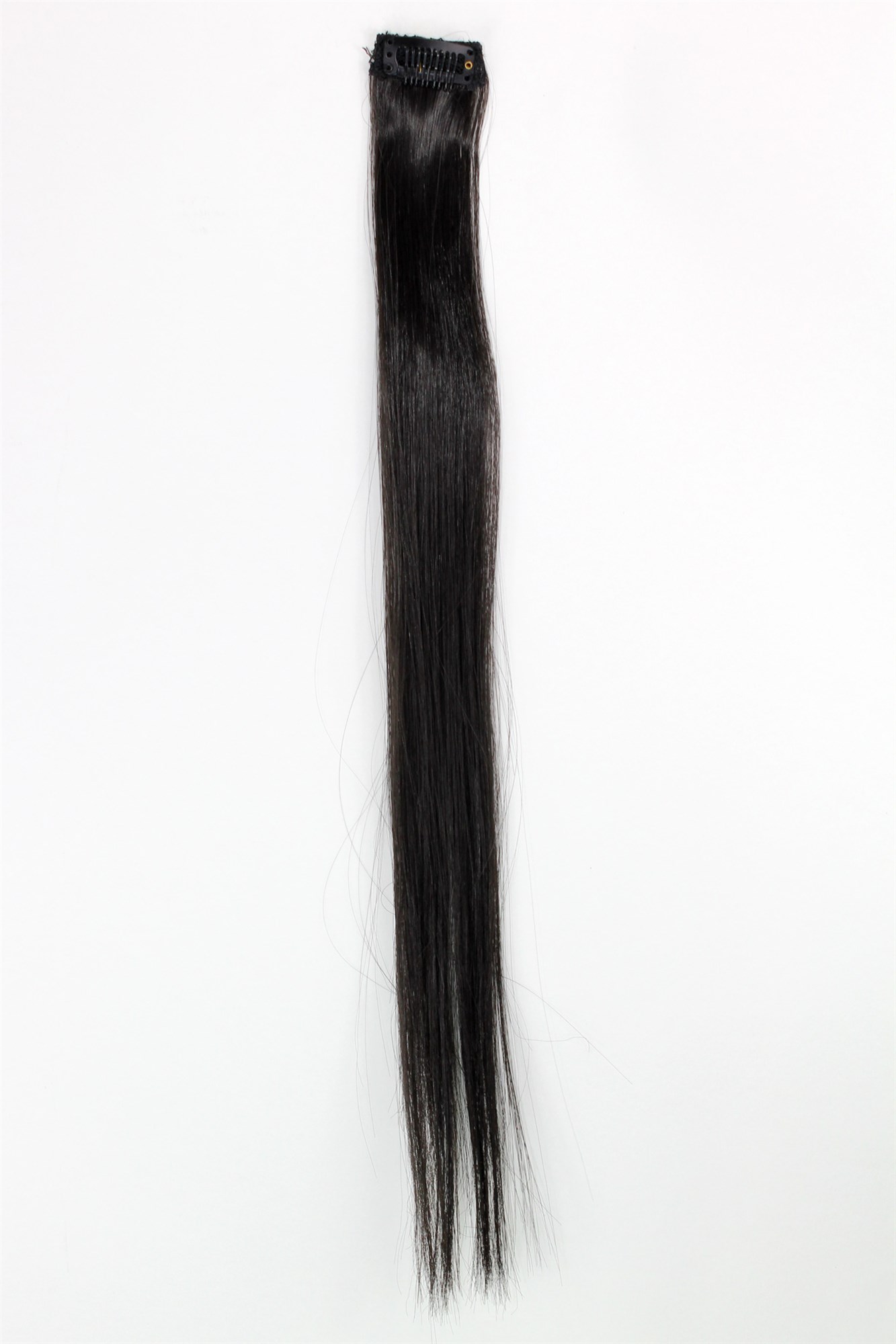 Extensions, black-brown, straight, shoulder-length