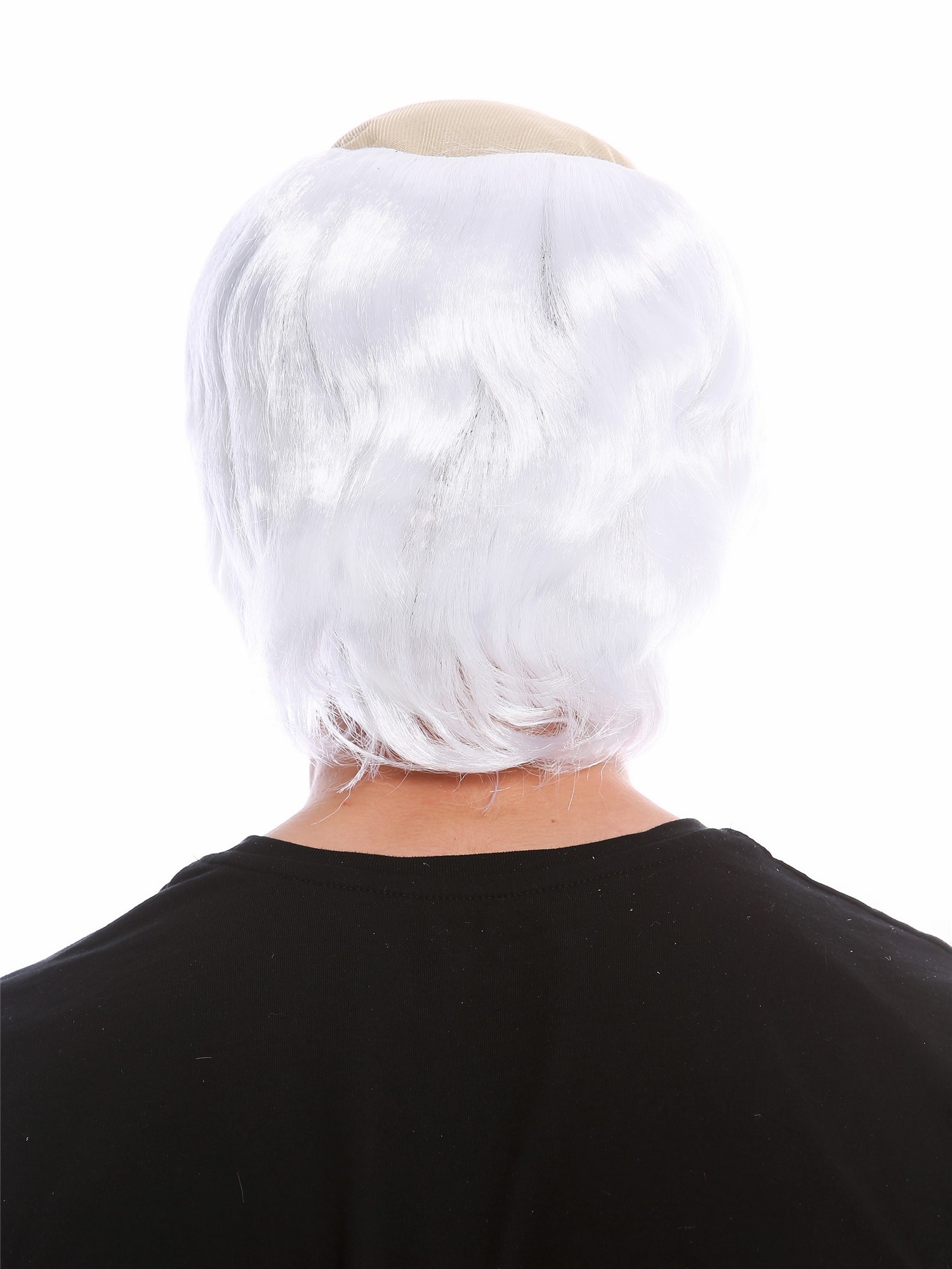 Wig Men Halloween old Monk Medieval Priest Tonsure half-bald white 90776, view 2, WIG ME UP: Your Perücken Online Shop Party Wig, Men, White, straight, short