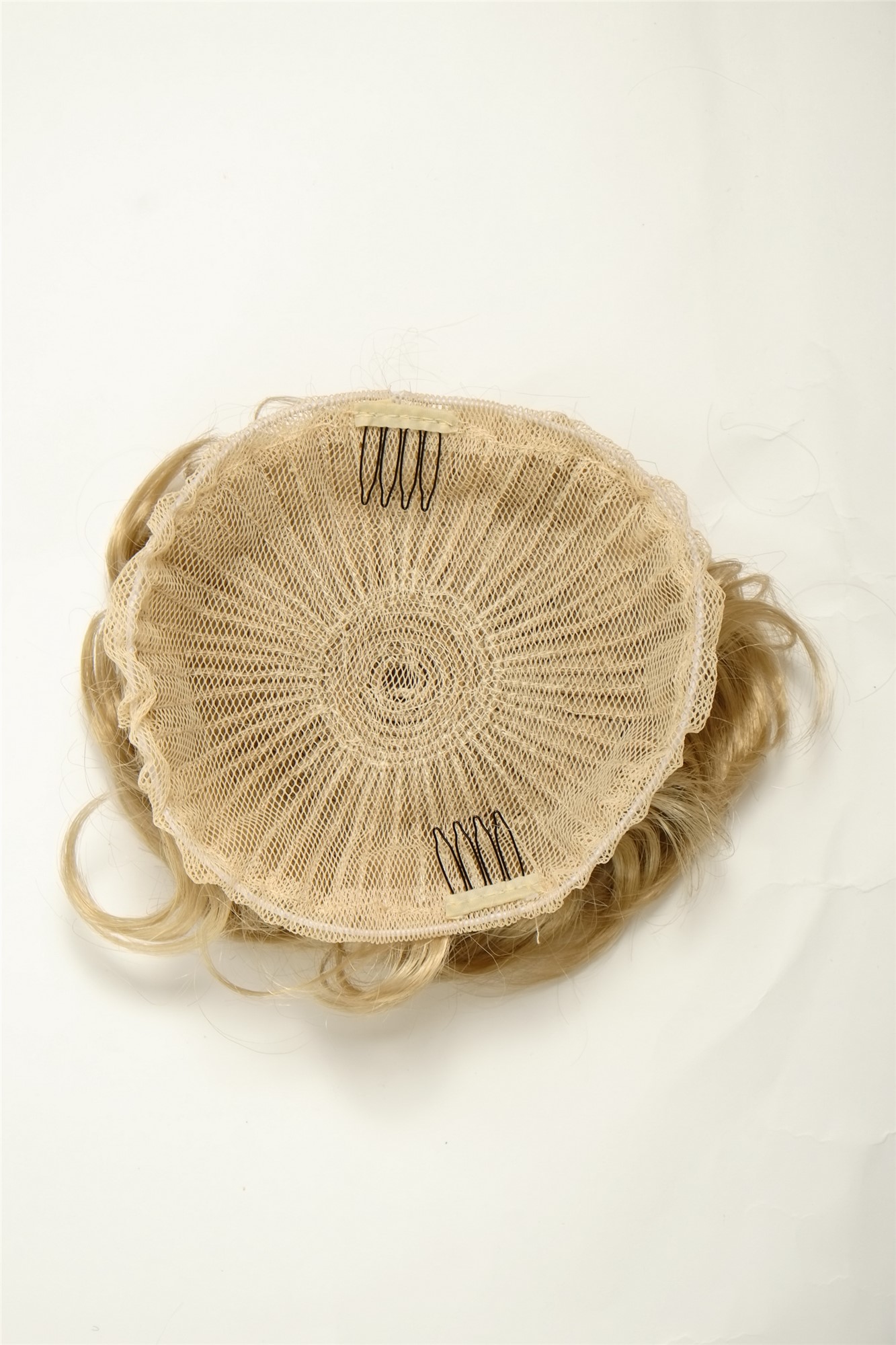 Haarteil Dutt Haarrose Buschig Hell-Aschblond Q840-22, Ansicht 2, WIG ME UP: Ihr Perücken Online Shop lockiger Dutt Haarteil Hell-Aschblond