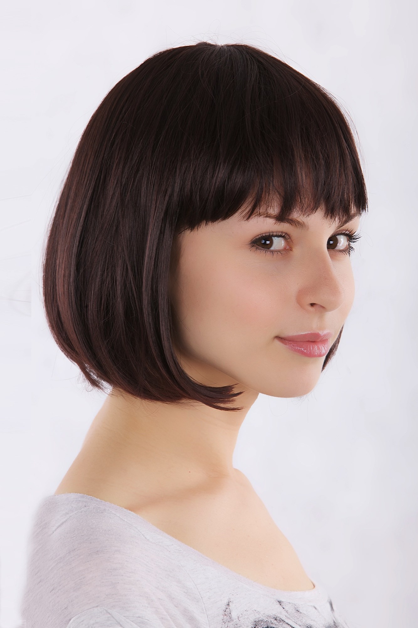 Lady Fashion  BOB Page Wig Short mixed BROWN brunette MA017-2T33 Peluca, view 4, WIG ME UP: Your Perücken Online Shop Quality Wigs, Ladies, Brown, straight, short