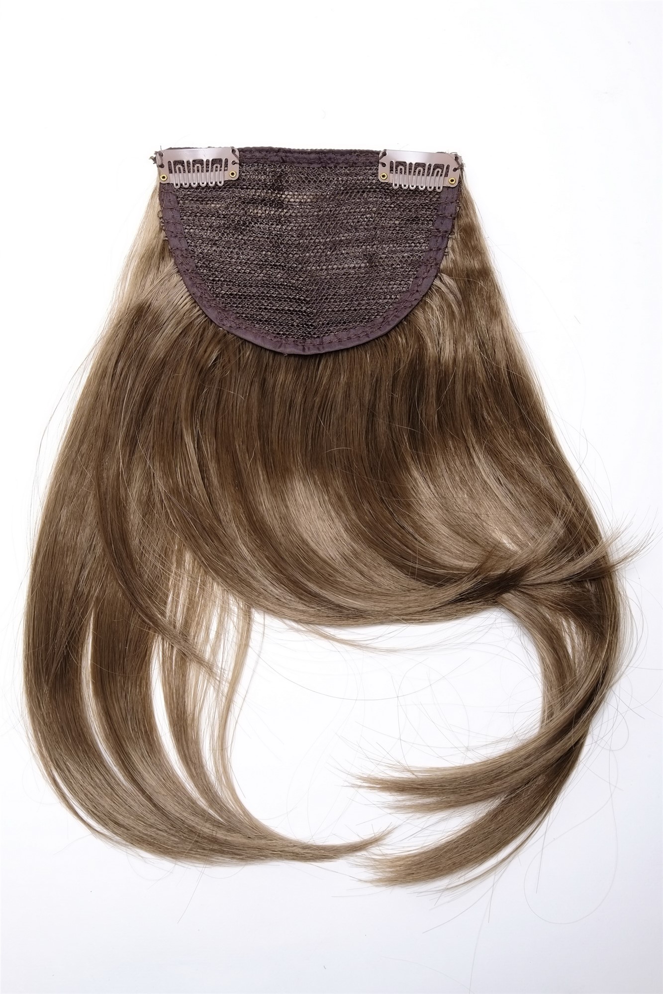 Clip-In Pony lange Seiten Dunkelblond TYL3061-12, Ansicht 2, WIG ME UP: Ihr Perücken Online Shop glatter Clip-In Pony Dunkelblond 30 cm lang