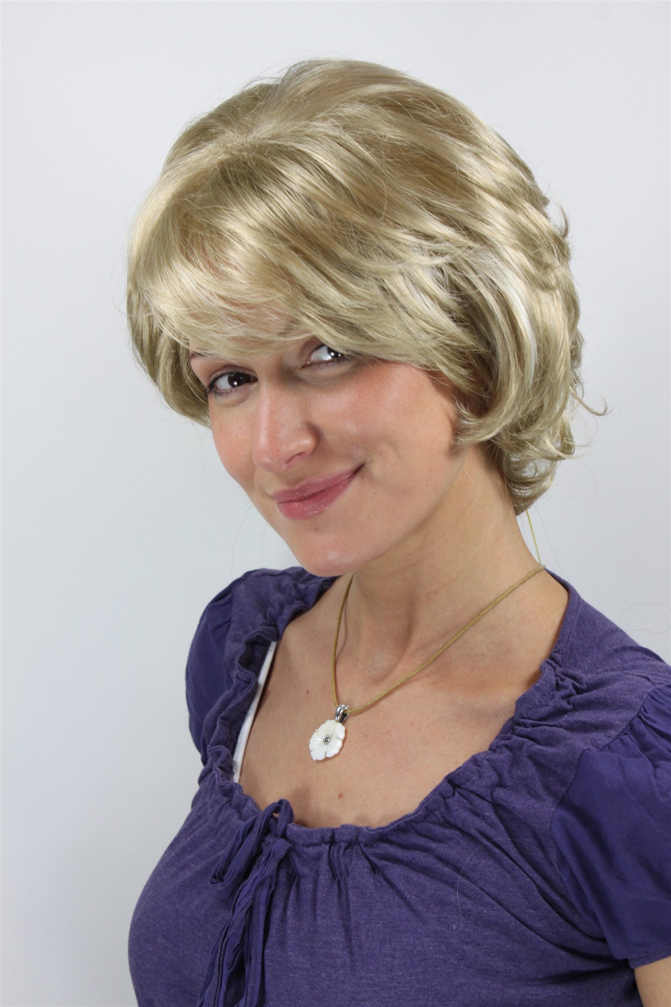 Lady women wig wavy volume ash blond platinum highlights short 1217, view 4, WIG ME UP: Your Perücken Online Shop Quality Wigs, Ladies, ash blonde-platinum blonde, wavy, short