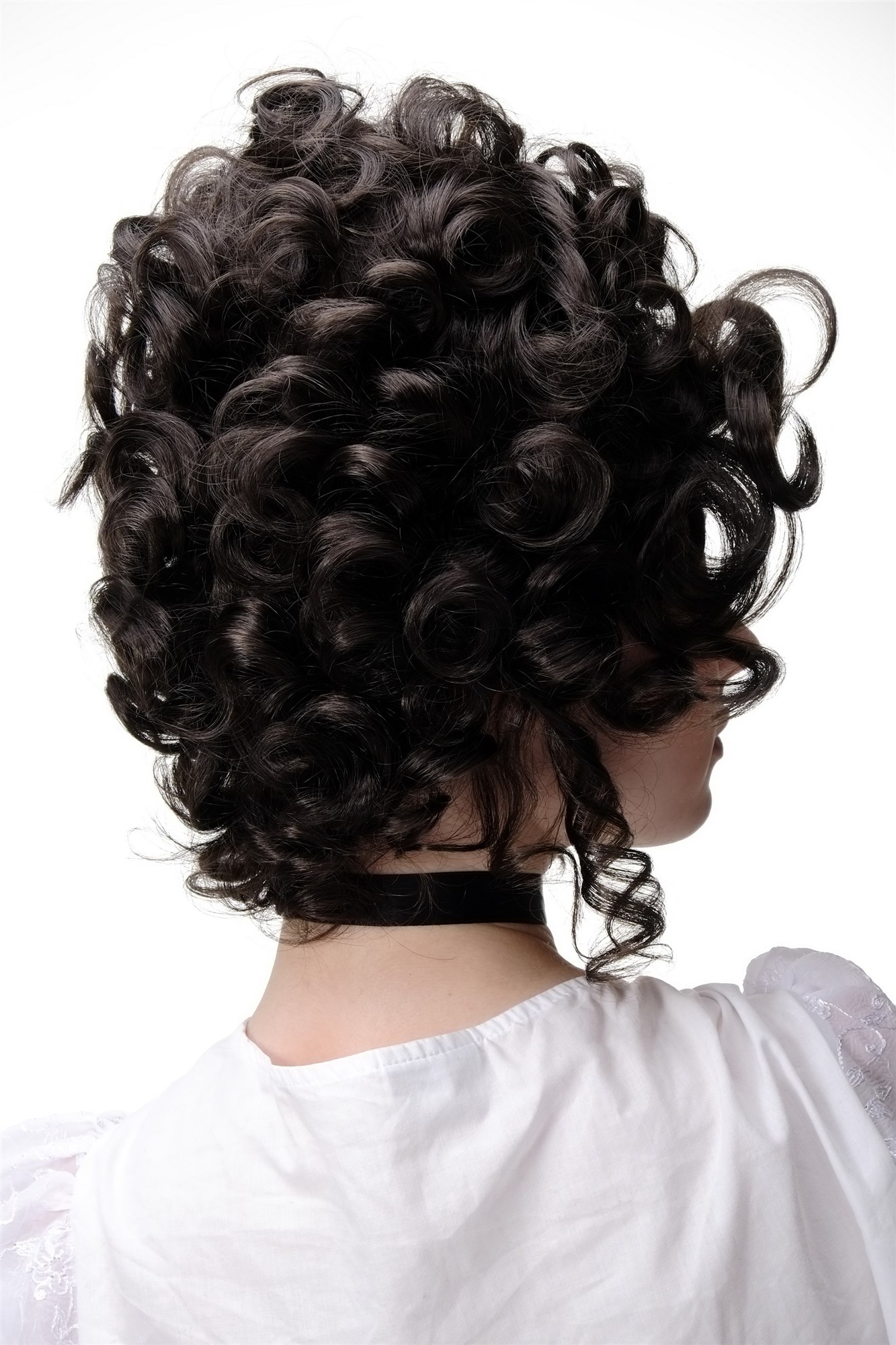 Lady  Wig Theatre Renaissance Baroque Rococo Beehive Marie Antoinette chocolate brown, view 4, WIG ME UP: Your Perücken Online Shop Quality Wigs, Ladies, Brown, curled, short