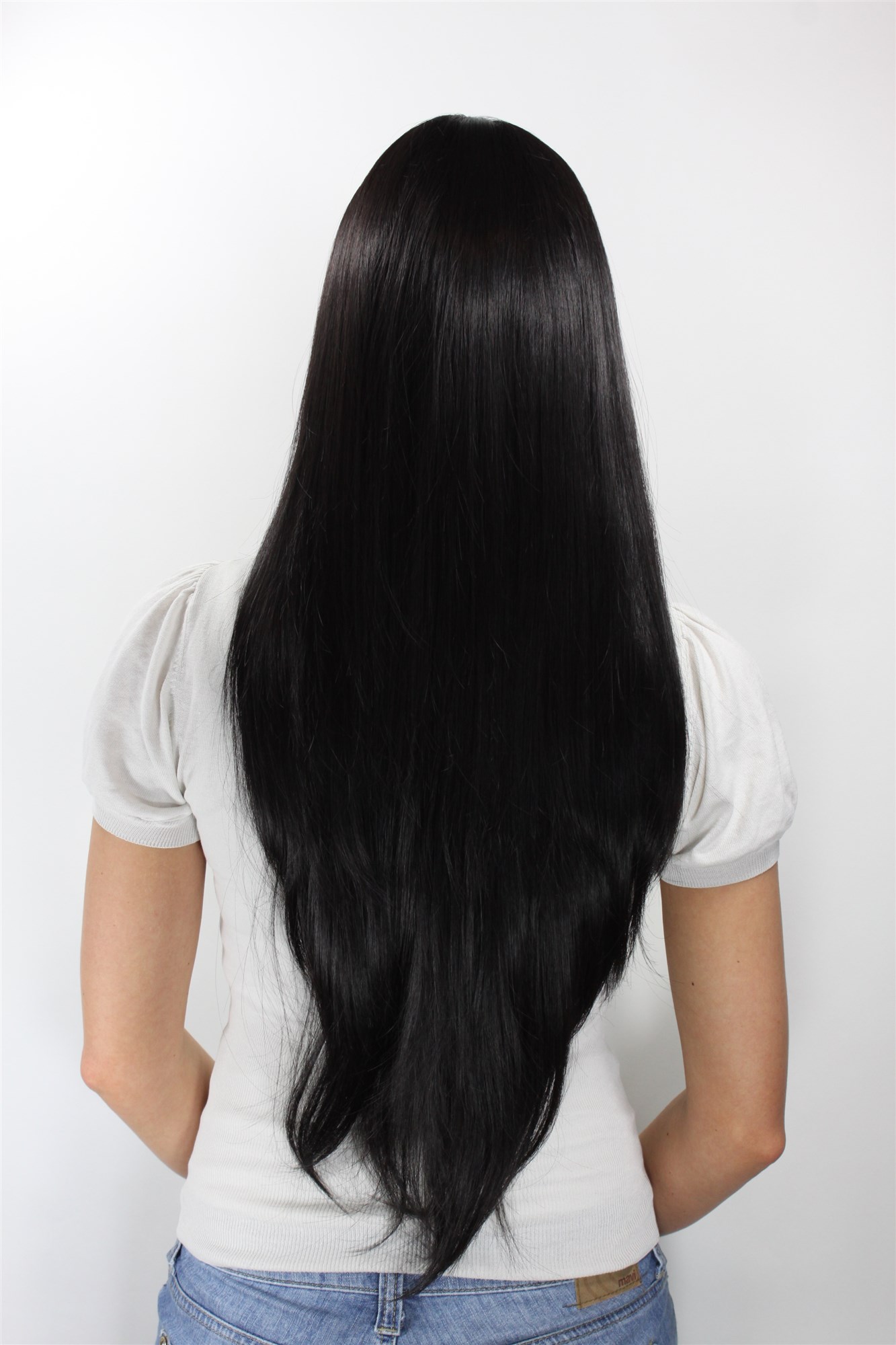 Quality Wigs, Ladies, black-brown, straight, very long