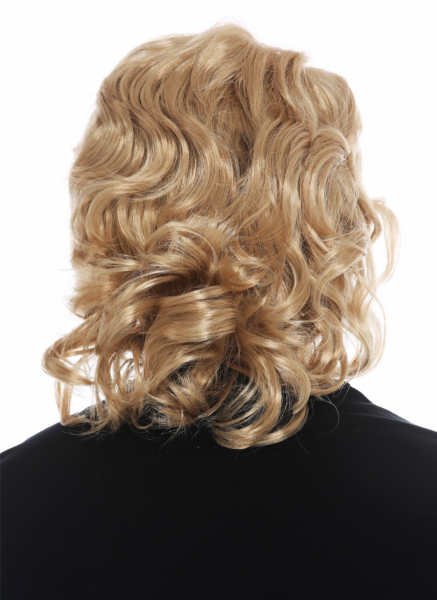 günstige Party Perücke, Perücke Herren lang gewellt Blond Schönling F26722-ZA82A, Ansicht 6, WIG ME UP: Ihr Perücken Online Shop lockige Party Perücke Karamellblond schulterlange Haare Unisex