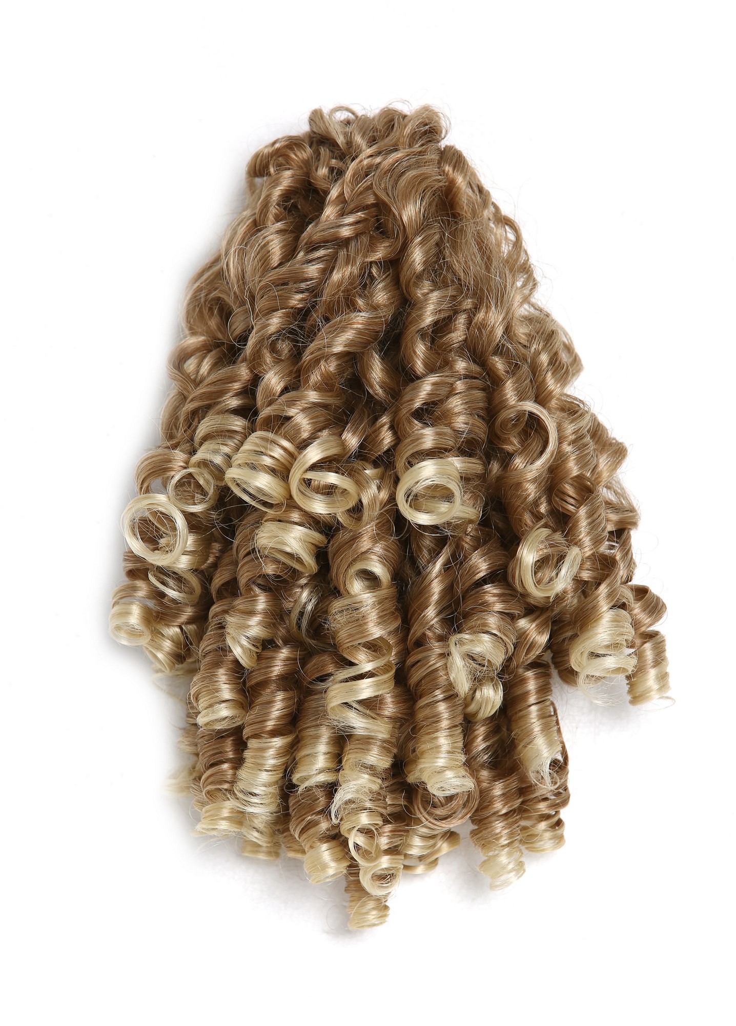hochwertiger Zopf Pferdeschwanz Korkenzieher-Locken lockig Blond Mix N900A+2-V-27T613, Ansicht 7, WIG ME UP: Ihr Perücken Online Shop lockiges Zopf-Haarteil Blond-Mix 30 cm lang