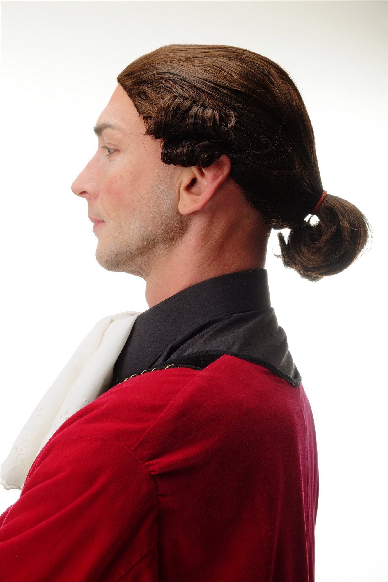 Men Man wig historic baroque lord noble duke king chestnut brown mix F2588, view 3, WIG ME UP: Your Perücken Online Shop Quality Wigs, Men, Brown, wavy, short