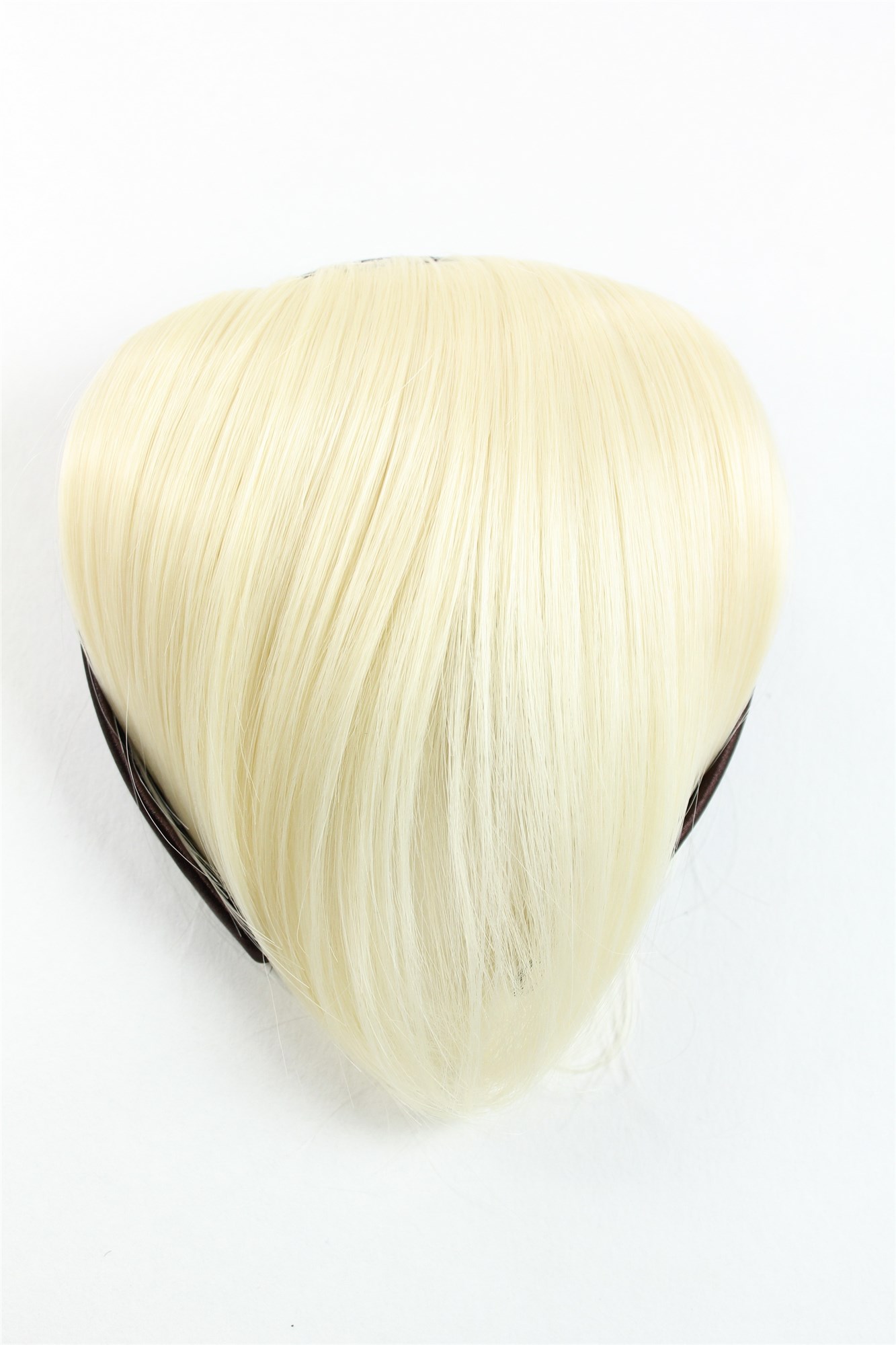 Clip-In Bang, platinum blonde, straight, short