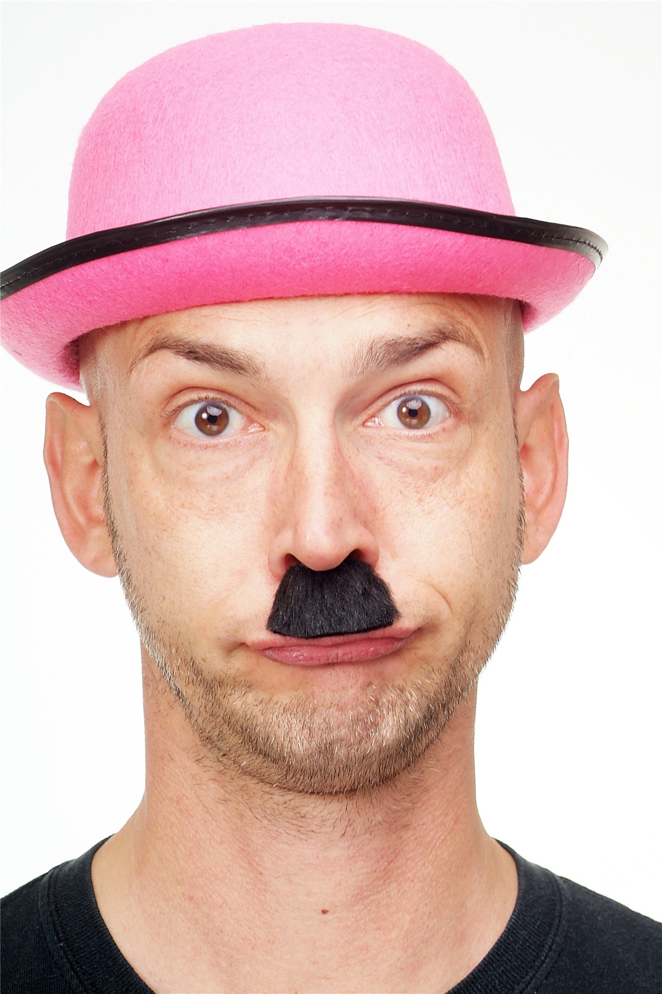 Fake beard mustache black Chaplin 30's Dictator Halloween Carnival MM-82, view 2, WIG ME UP: Your Perücken Online Shop Party Wig, Men, Black