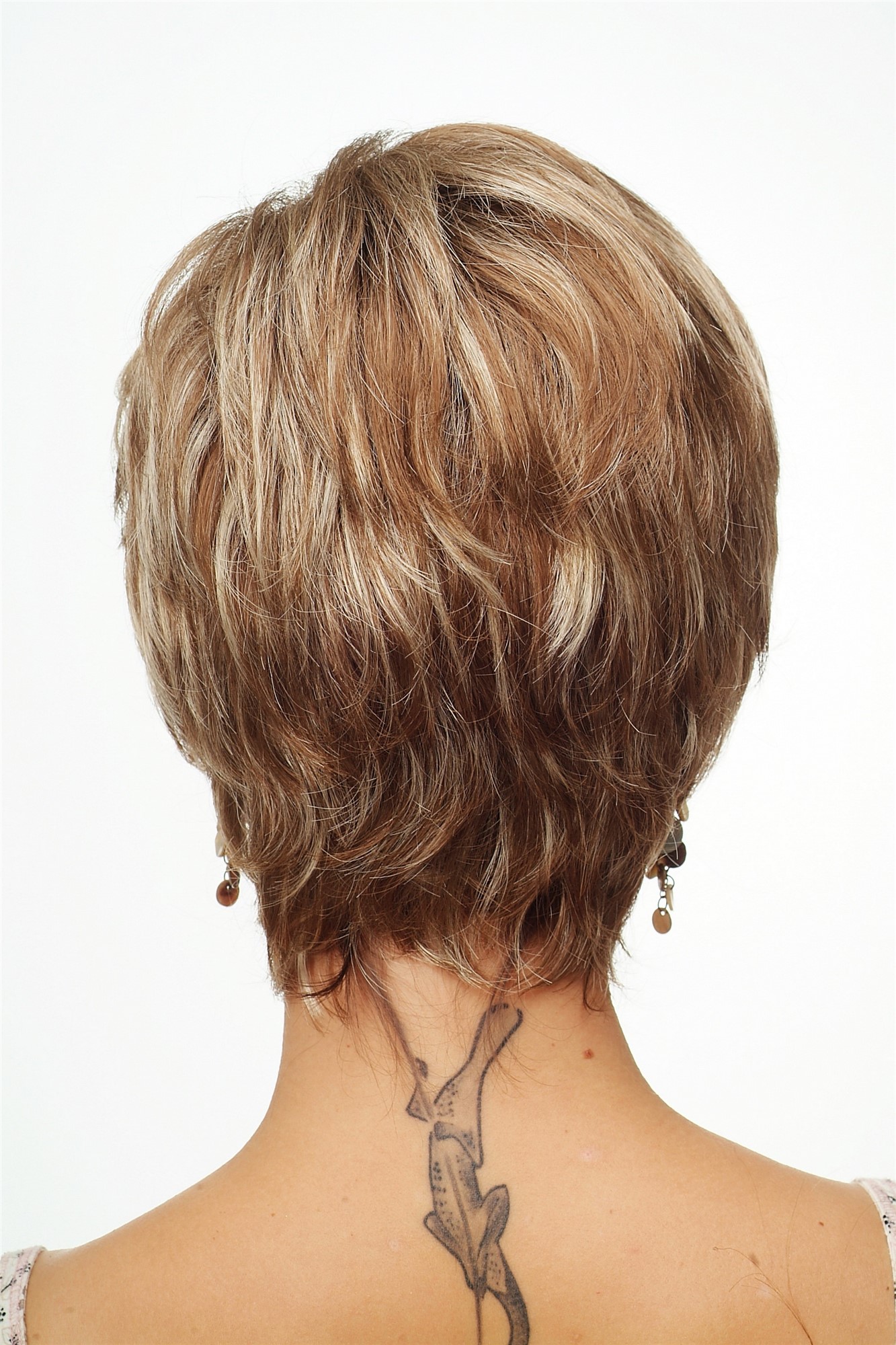 CH-1309-L12-26 Lady  Wig short, sexy and naugthy streaked straight with parting brown blond mix, view 4, WIG ME UP: Your Perücken Online Shop Quality Wigs, Ladies, golden brown-light blonde mix, straight, short