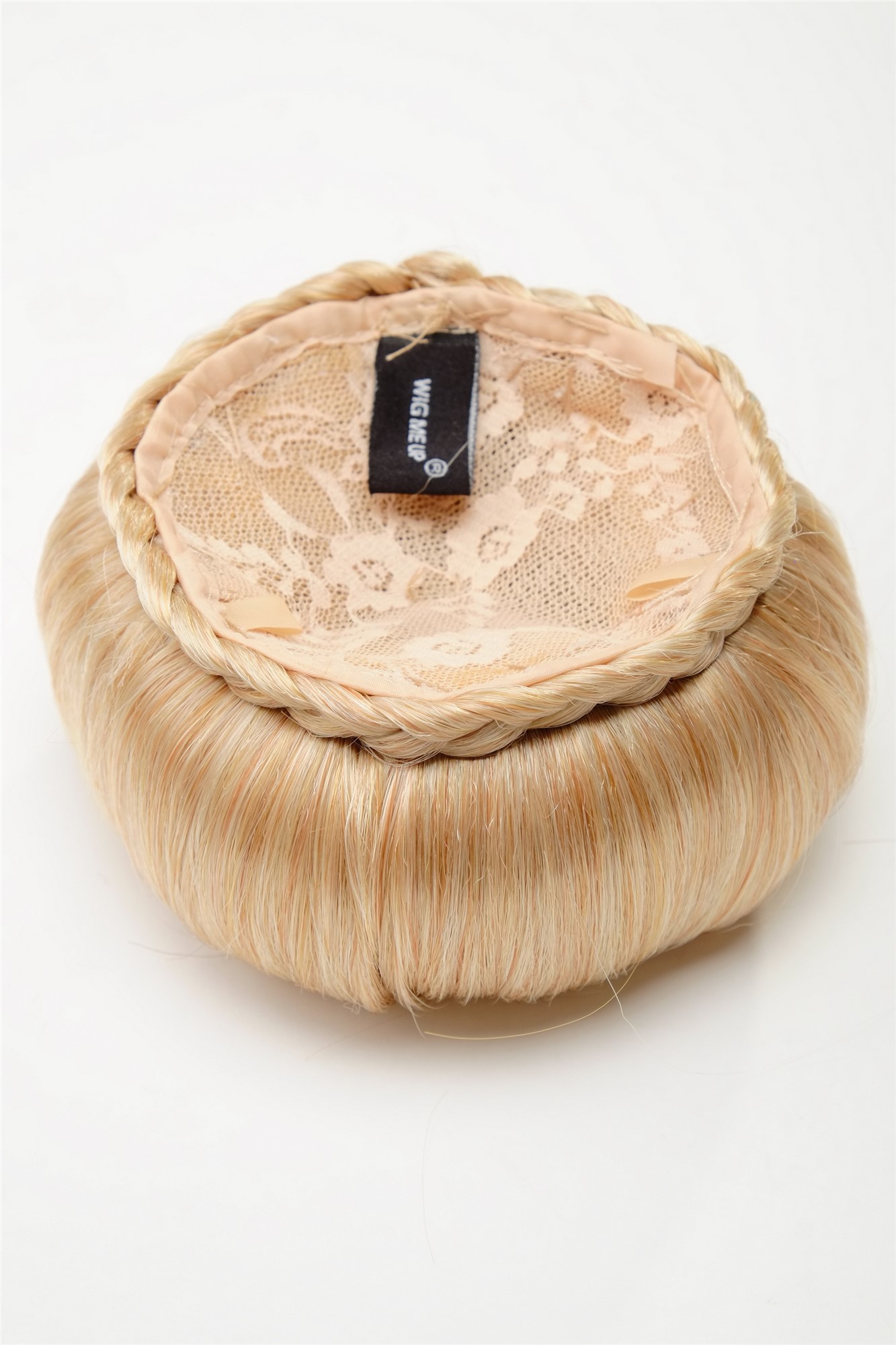 Dutt Haarknoten 50er 60er Gold-Blond N372-LG26, Ansicht 4, WIG ME UP: Ihr Perücken Online Shop glatter Dutt Haarteil Hellblond-Goldblond-Mix