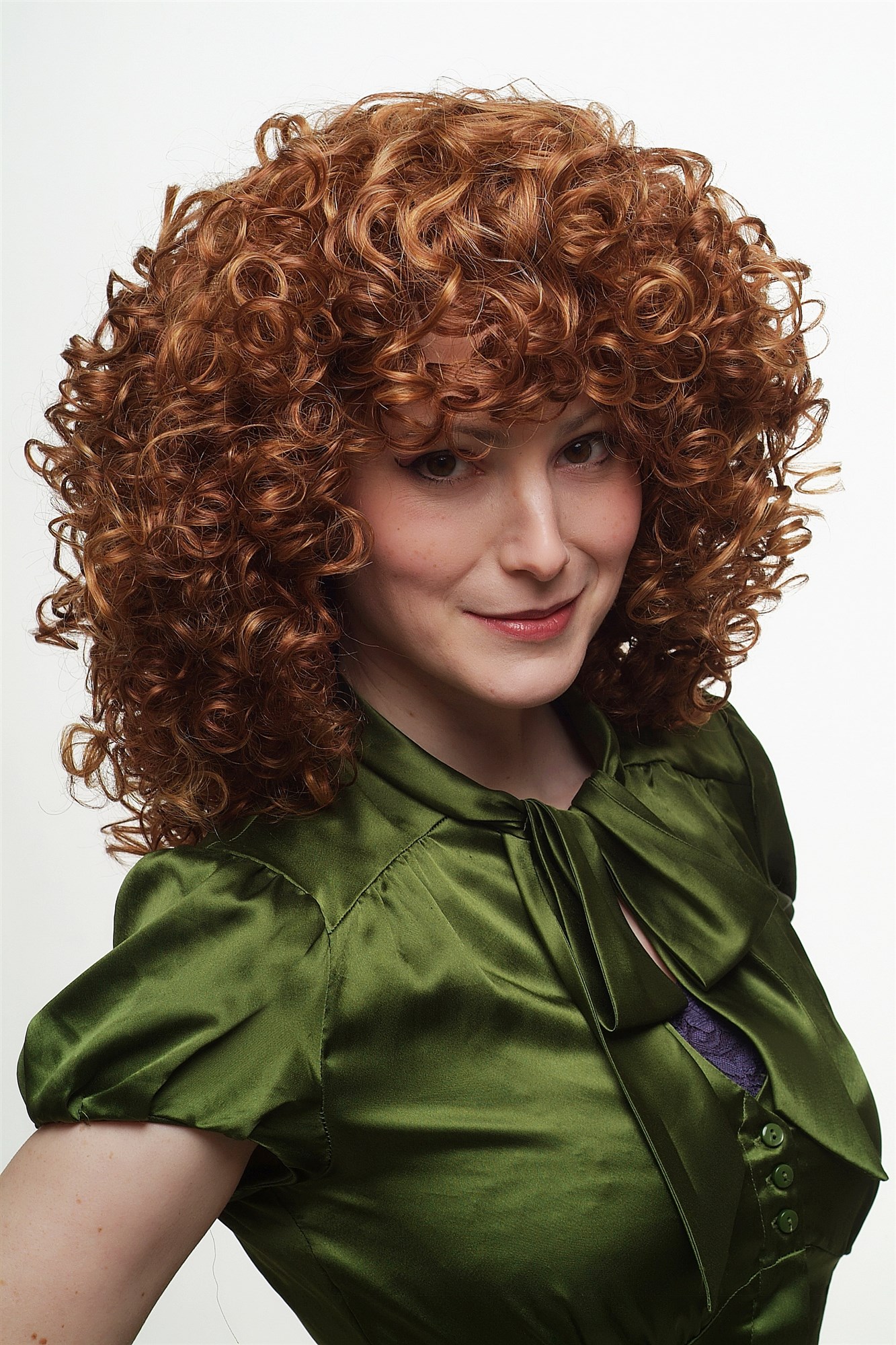 Incredible Curls and Volume! Lady  Wig red blonde mixed curly SA042-350/144, view 6, WIG ME UP: Your Perücken Online Shop Quality Wigs, Ladies, copper red-yellow blonde mix, curled, shoulder-length